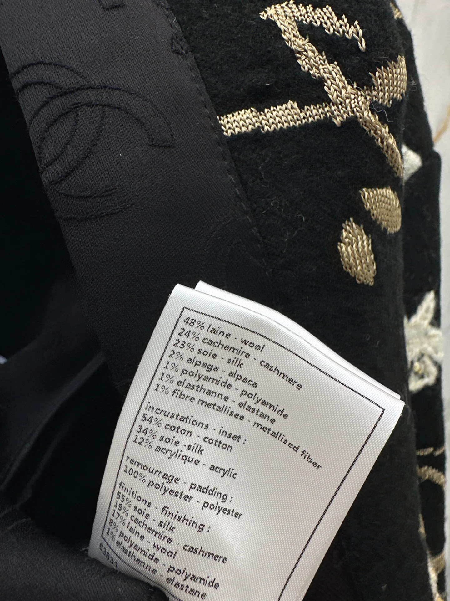 Chan 26ss embroidery jacquard jacket