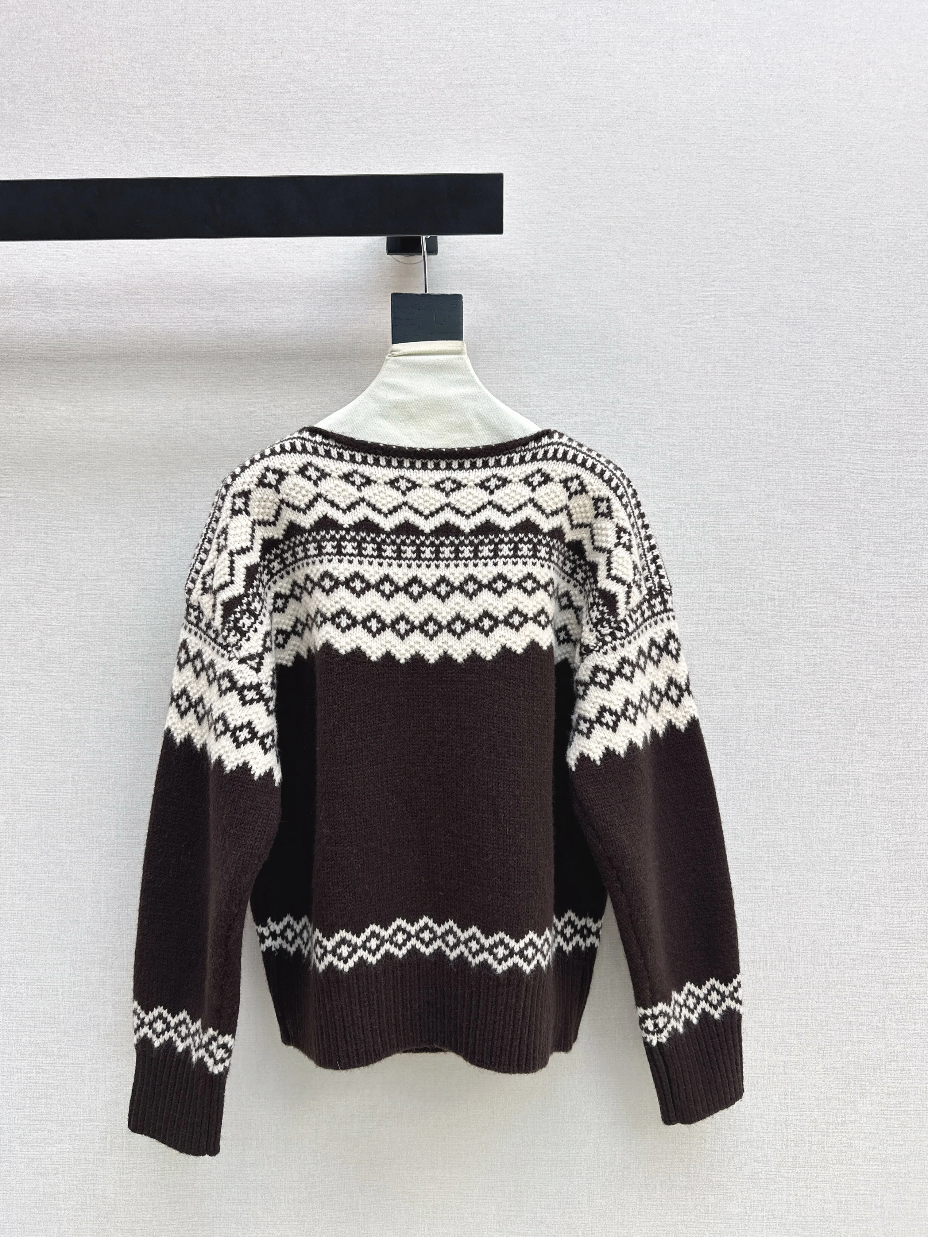 Ralp 26ss fair isle knit sweater