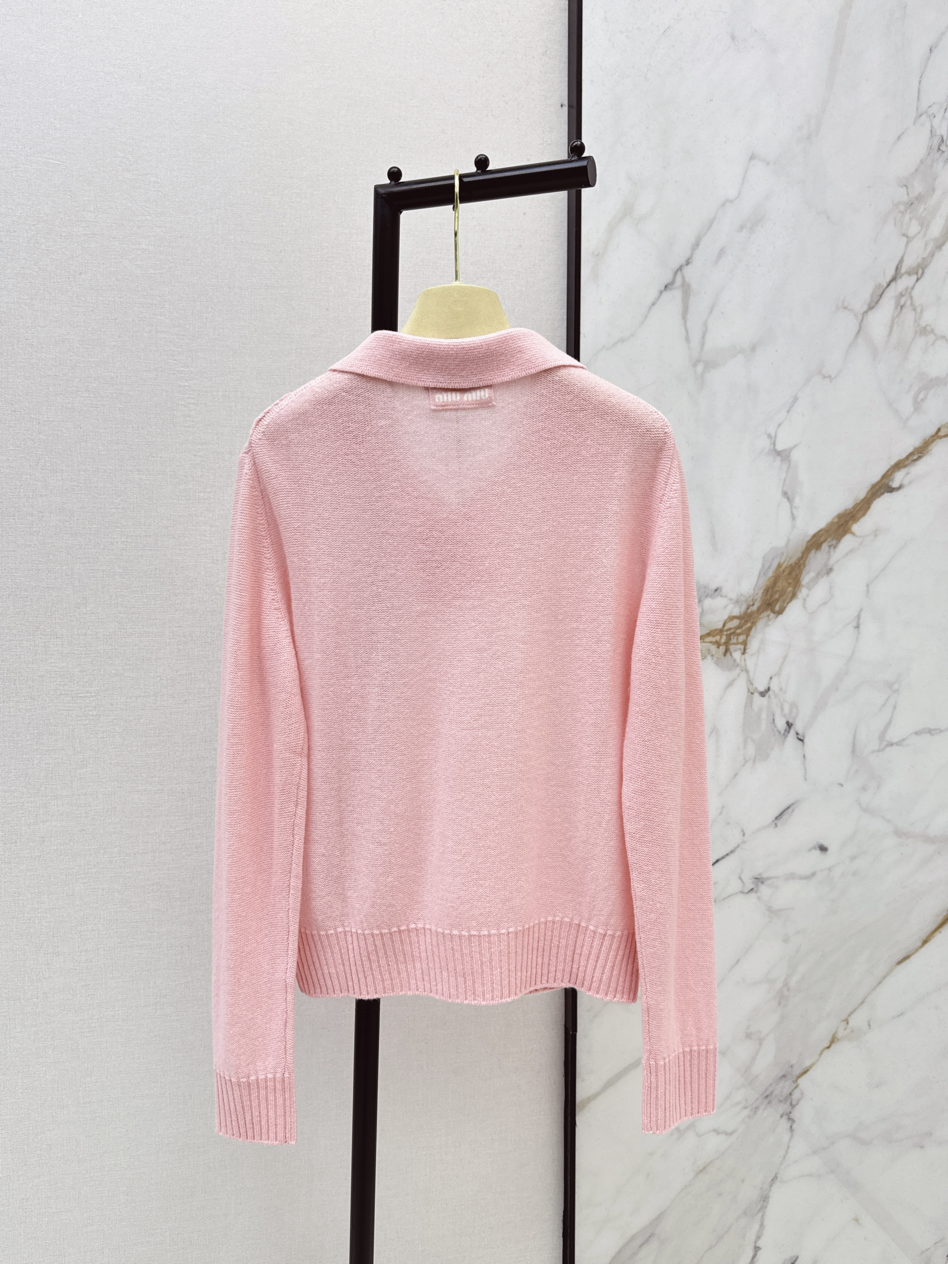 Miu 26ss hollow knitwear