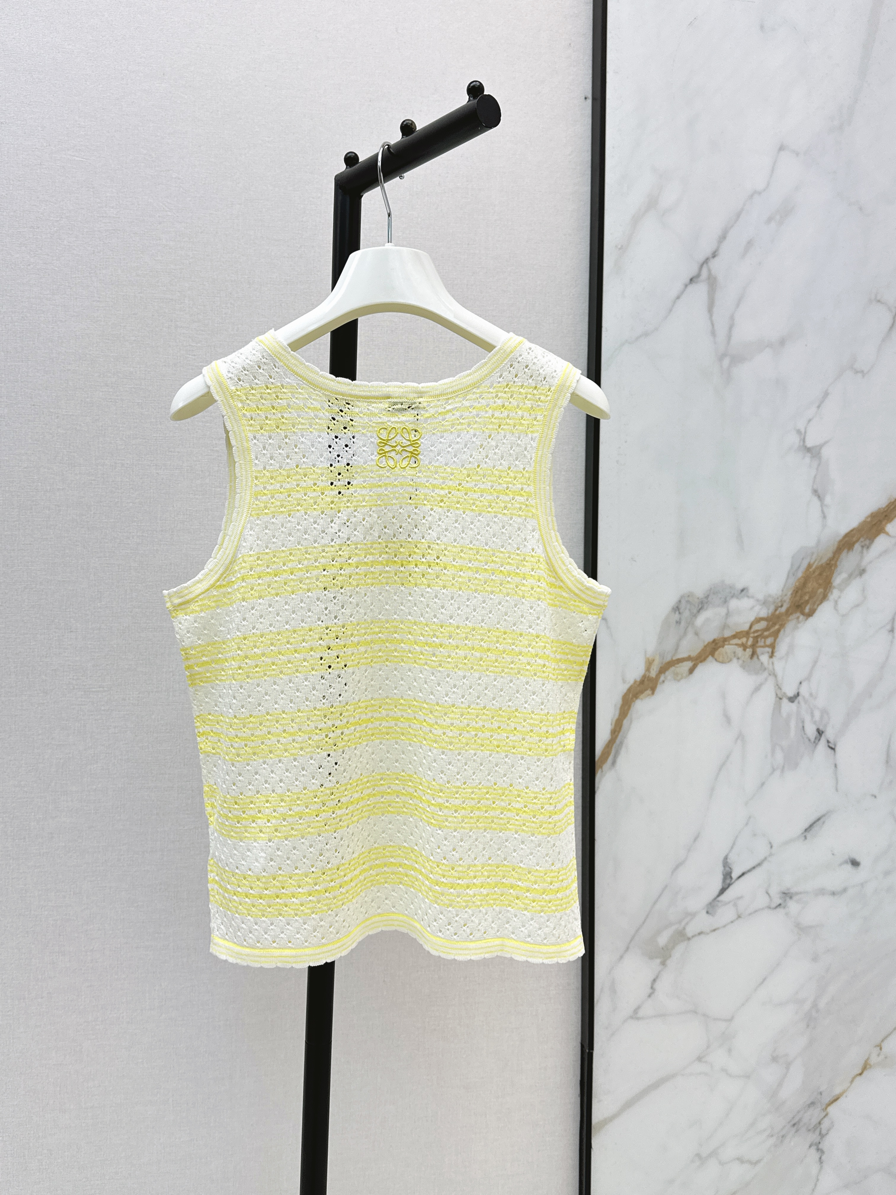 Loe 26ss hollow stripe vest
