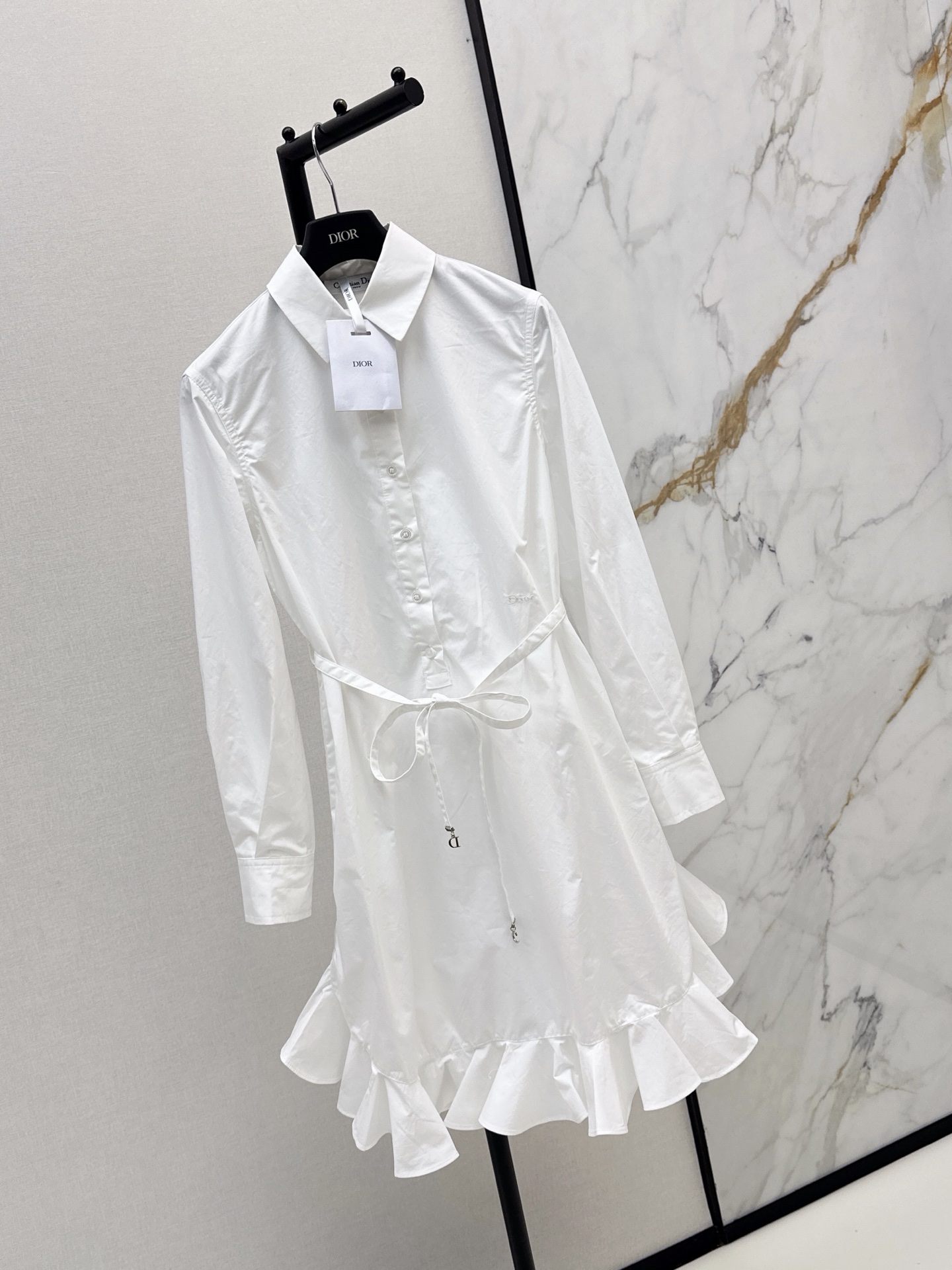 CD 26ss ruffle shirt dress