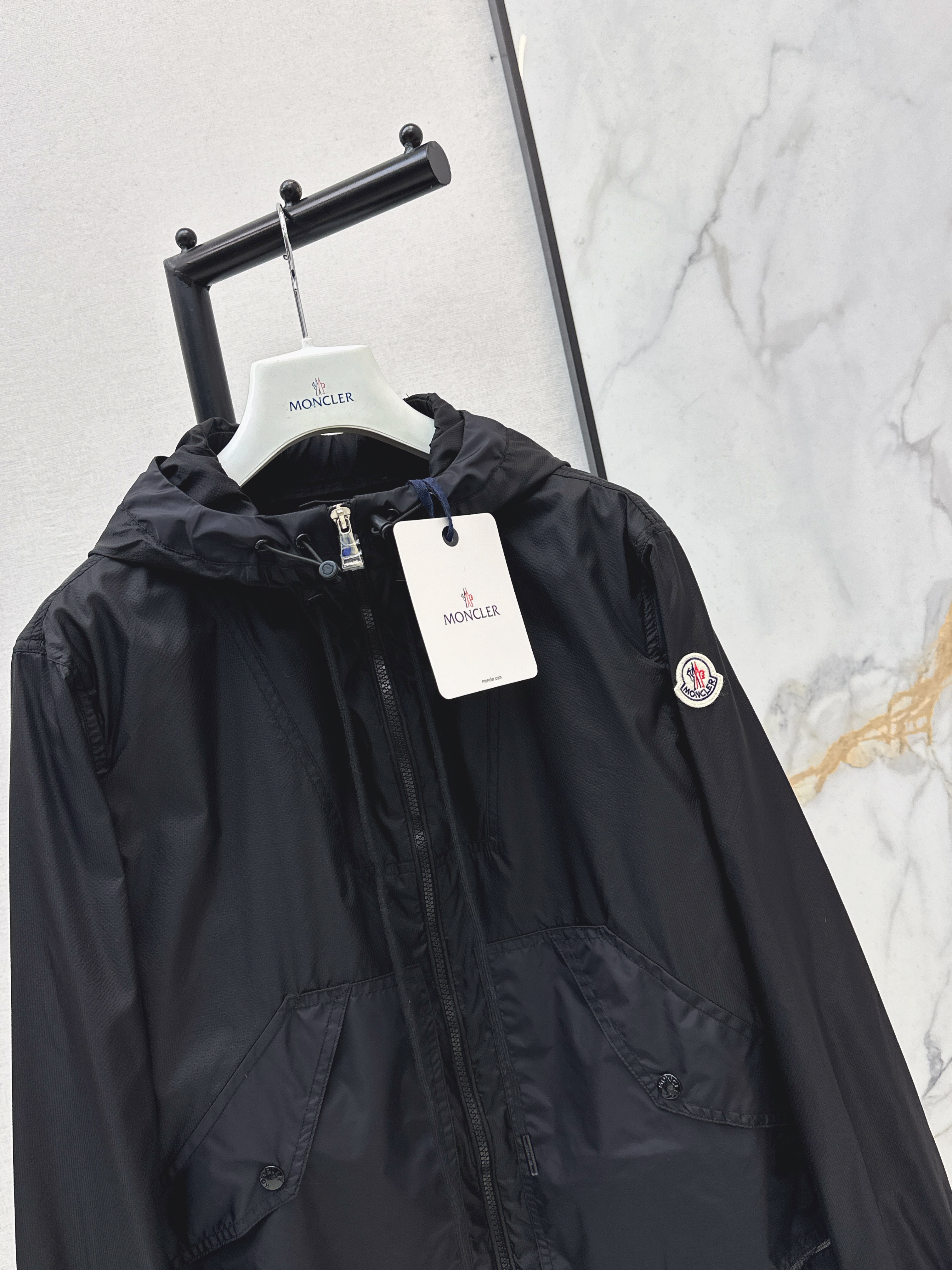 Monc 26ss hooded trench coats