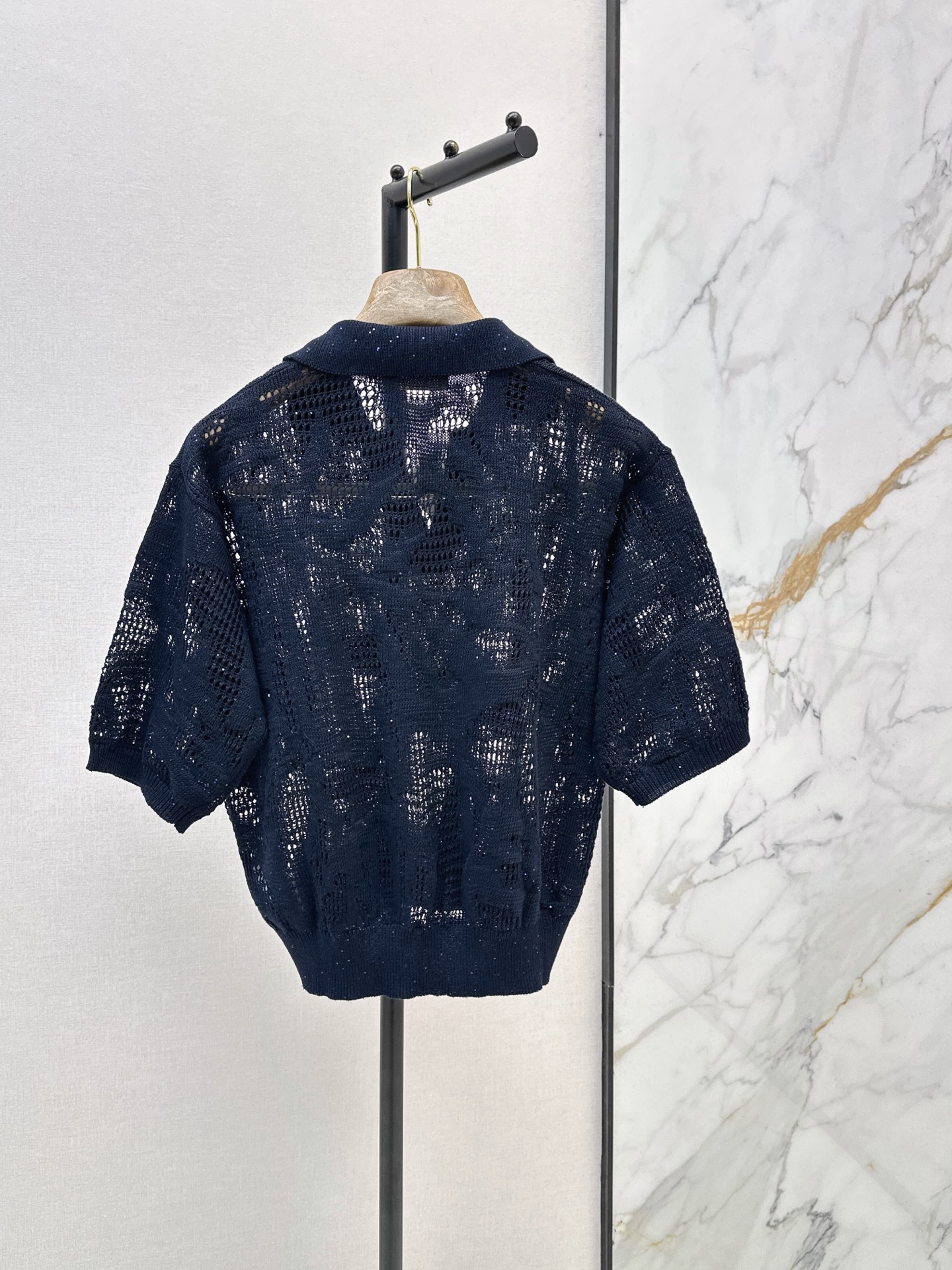 Brun 26ss hollow knitwear