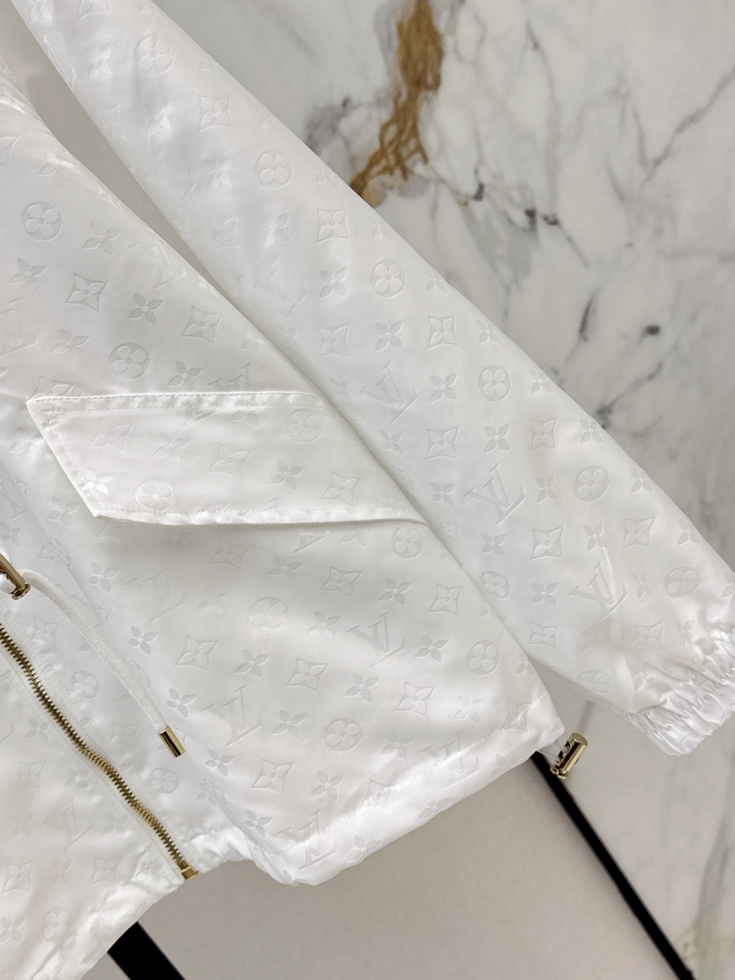 Louis 26ss Tonal Print Hooded Zip Jacke