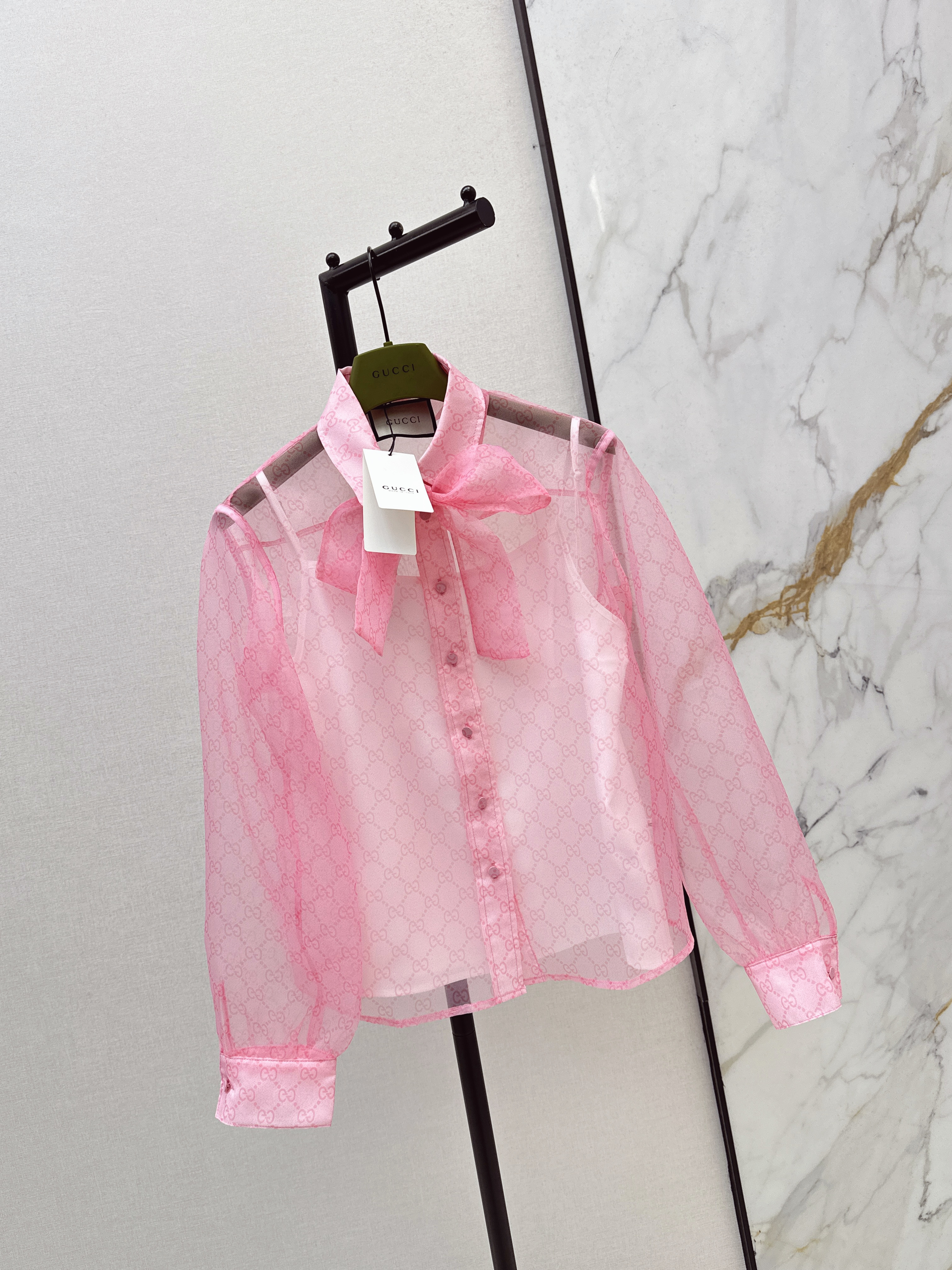 Guc 26ss ribbon shirt