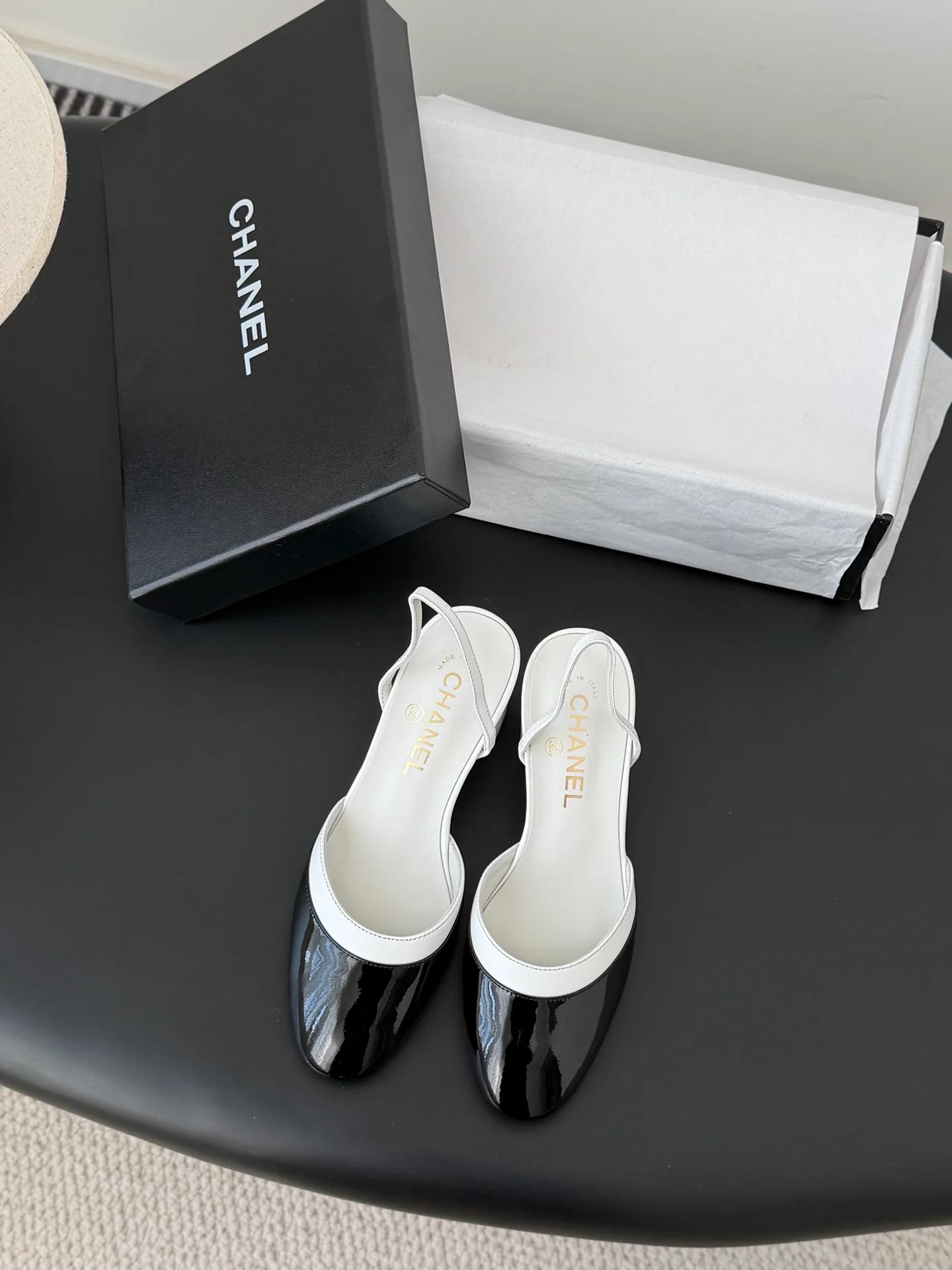 Chan 26ss mary jane chunky flats