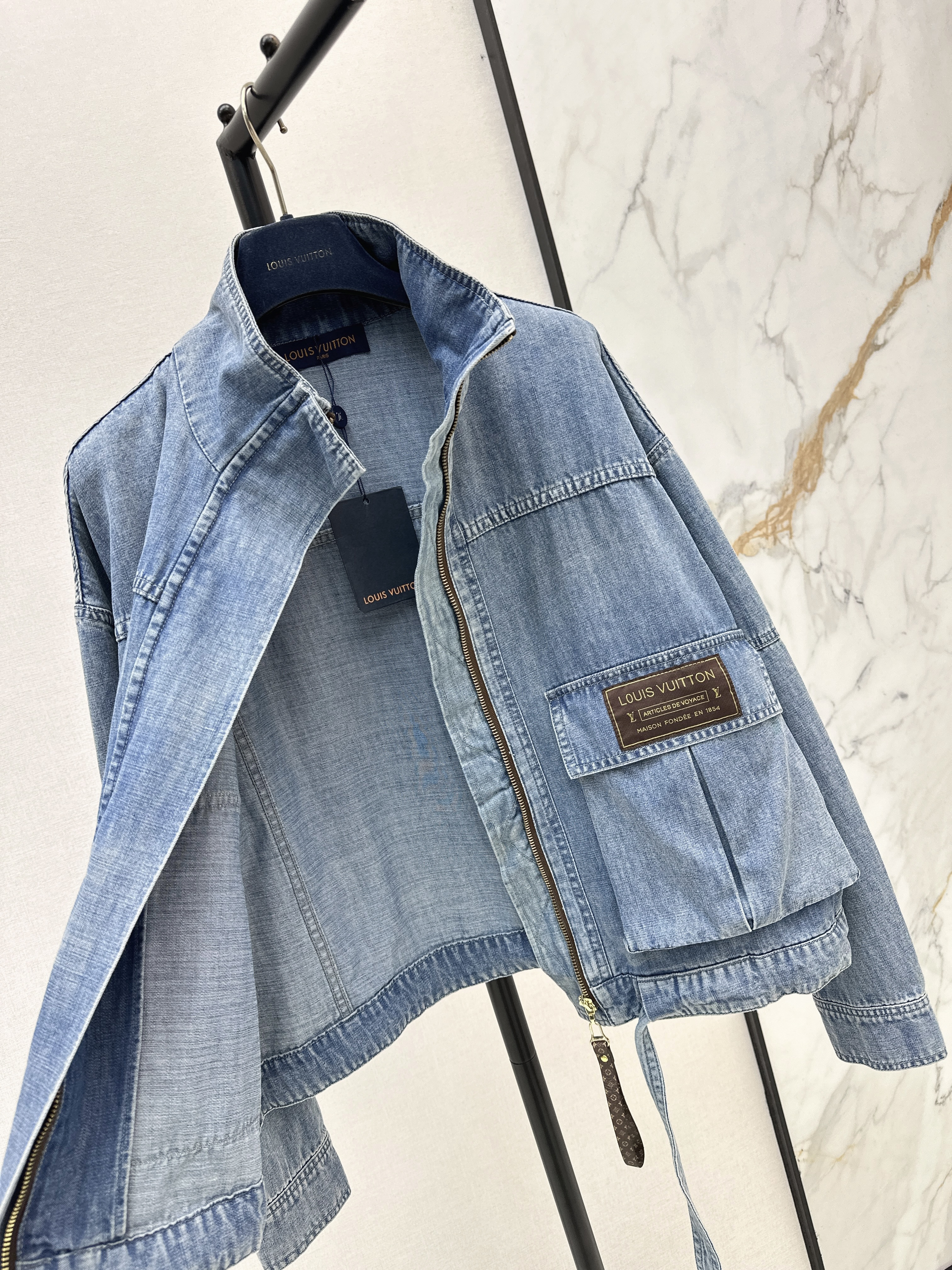 Louis 26SS Washed Utility Denim Jacket