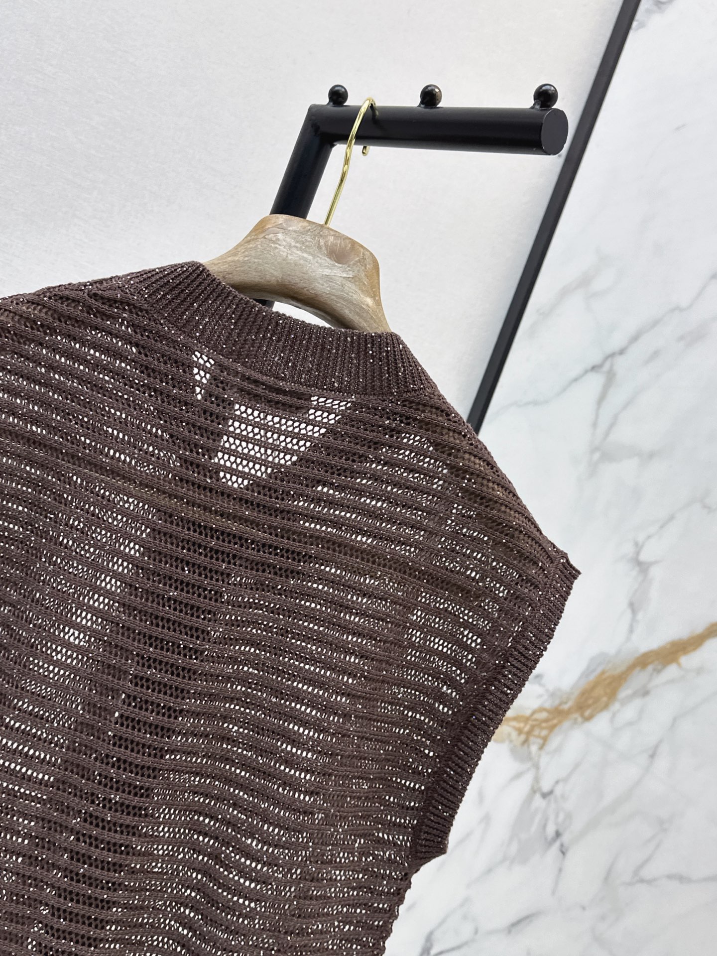 Brun 26ss sleeveless knit cardigan