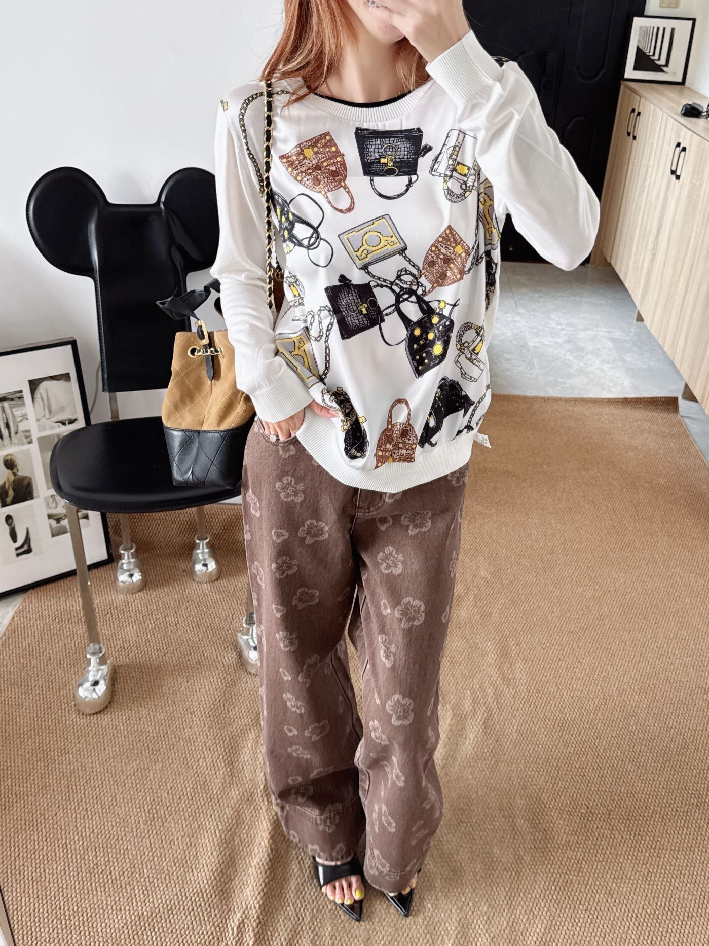 Her 26ss print knitwear