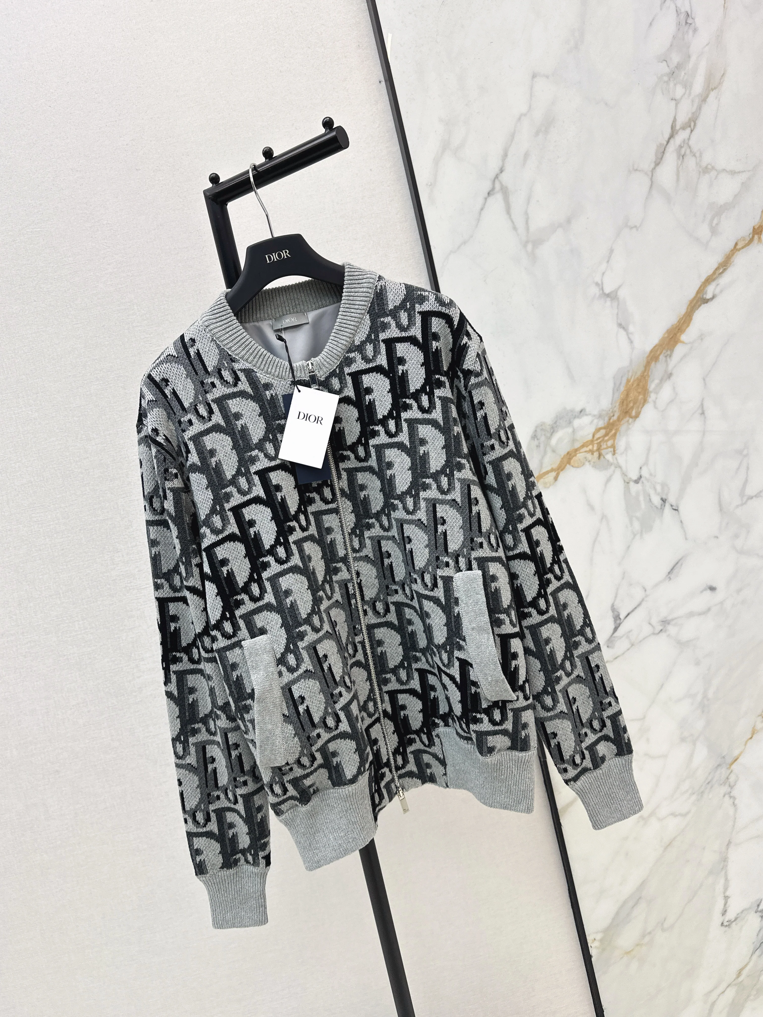 CD 26ss zip-up wool jacket
