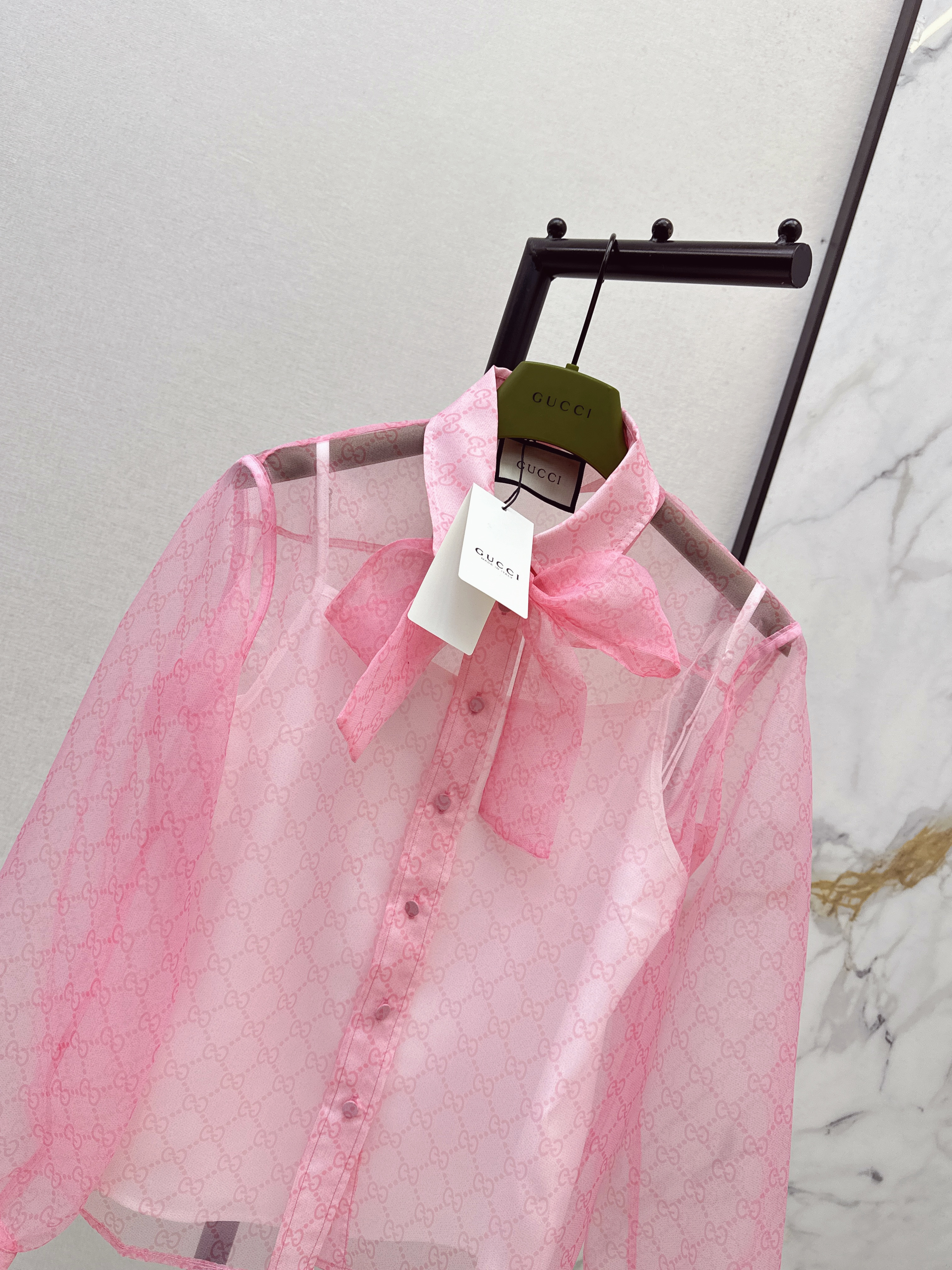 Guc 26ss ribbon shirt