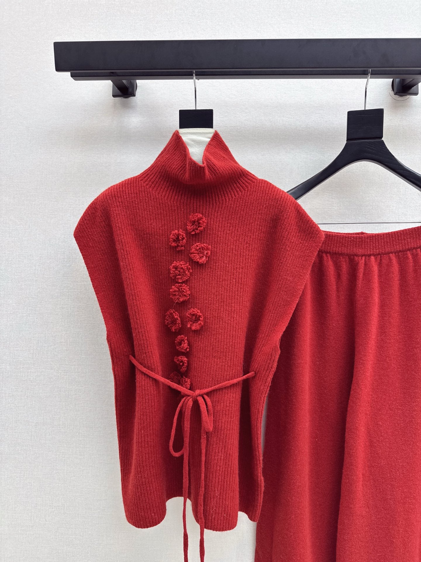 Chan 25fw sleeveless sweater pants set