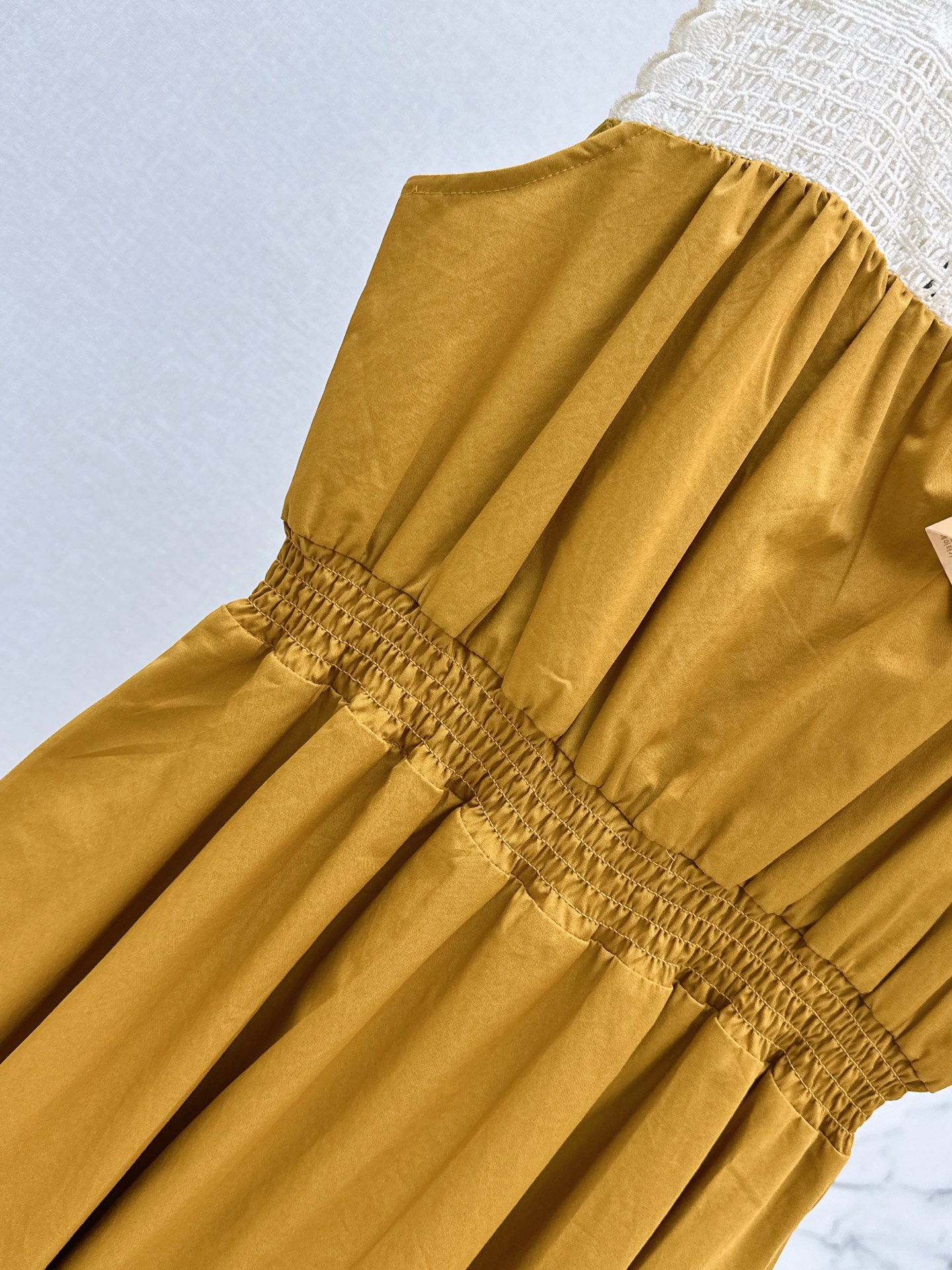 Miu 26ss lace trim slip dress