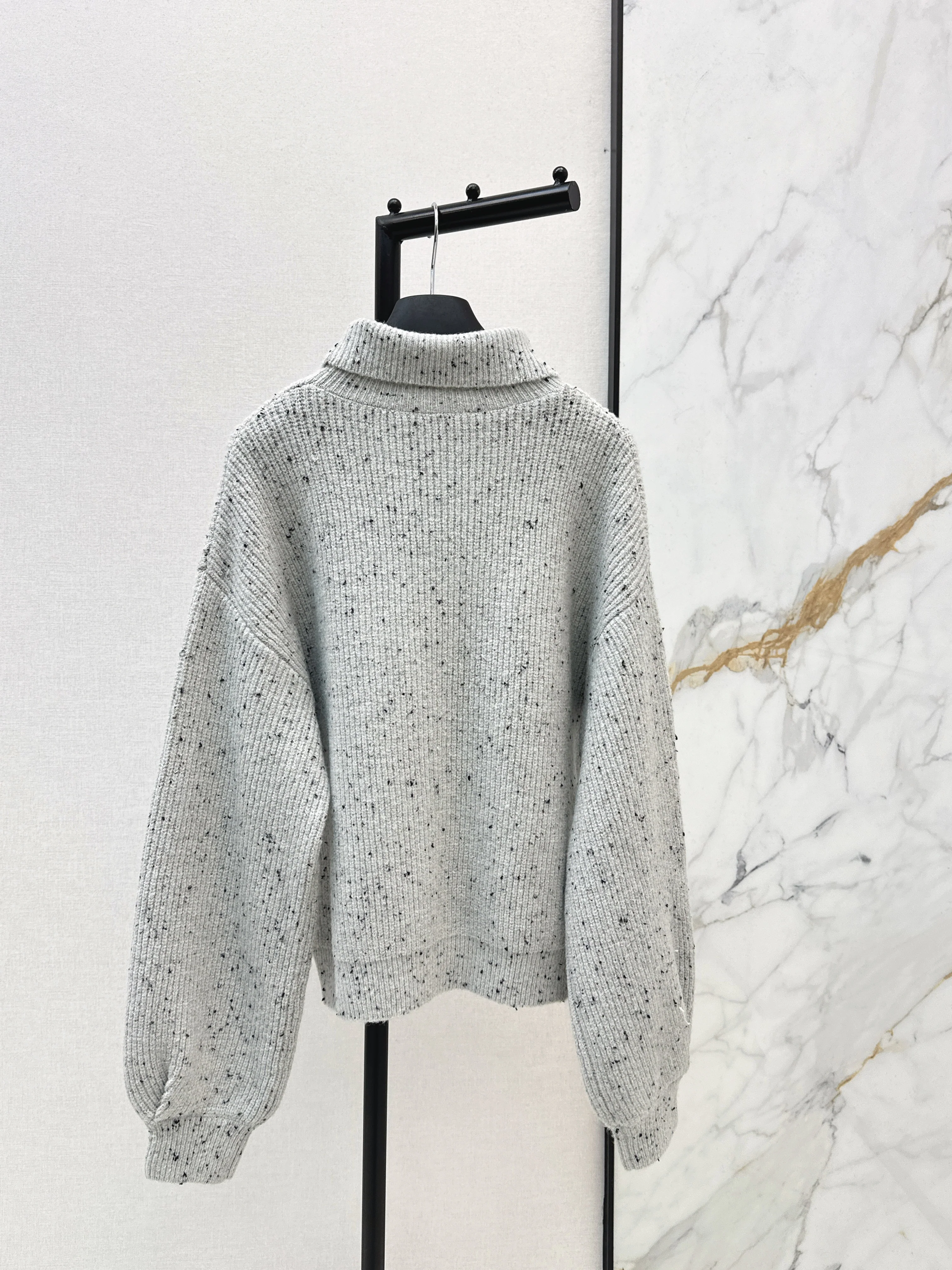 CD 26ss lantern sleeve knitted sweater