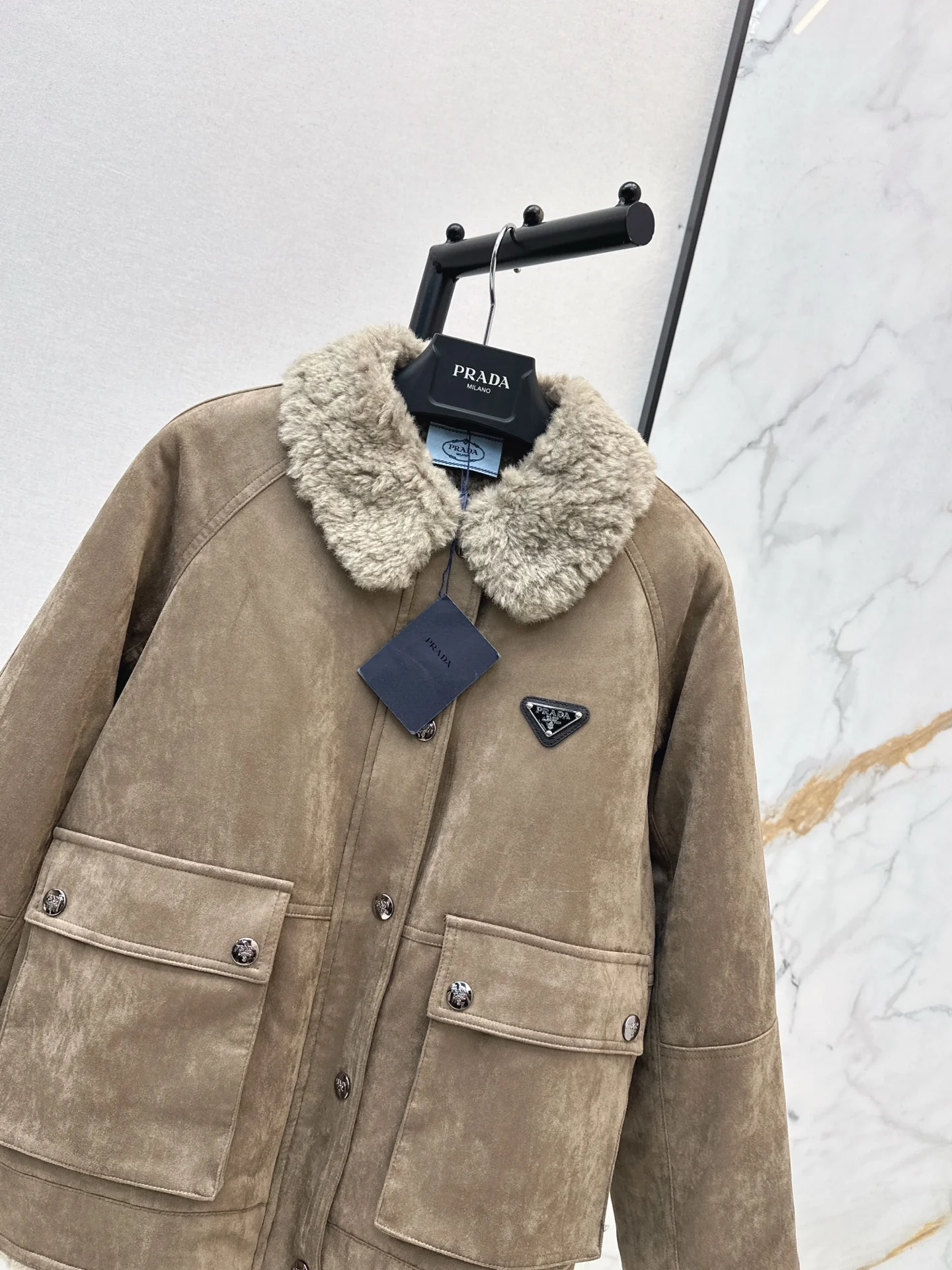 Prad 25fw suede jacket