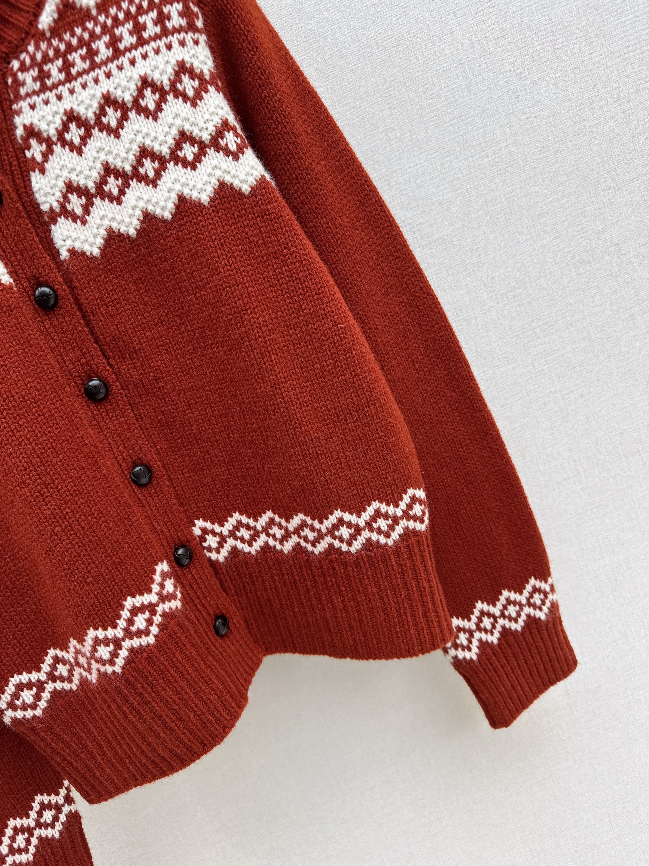 Ralp 26ss fair isle knit cardigan