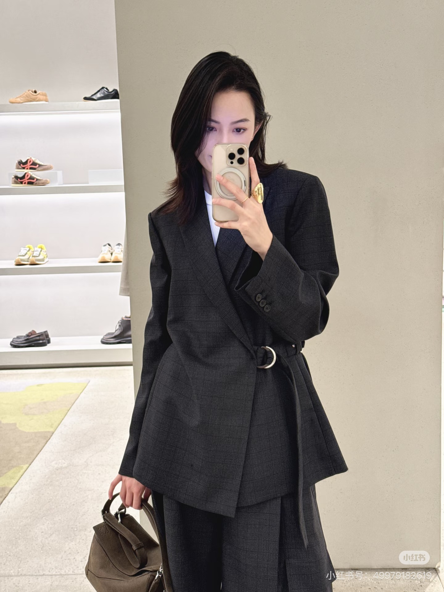 Loe 26ss check blazer