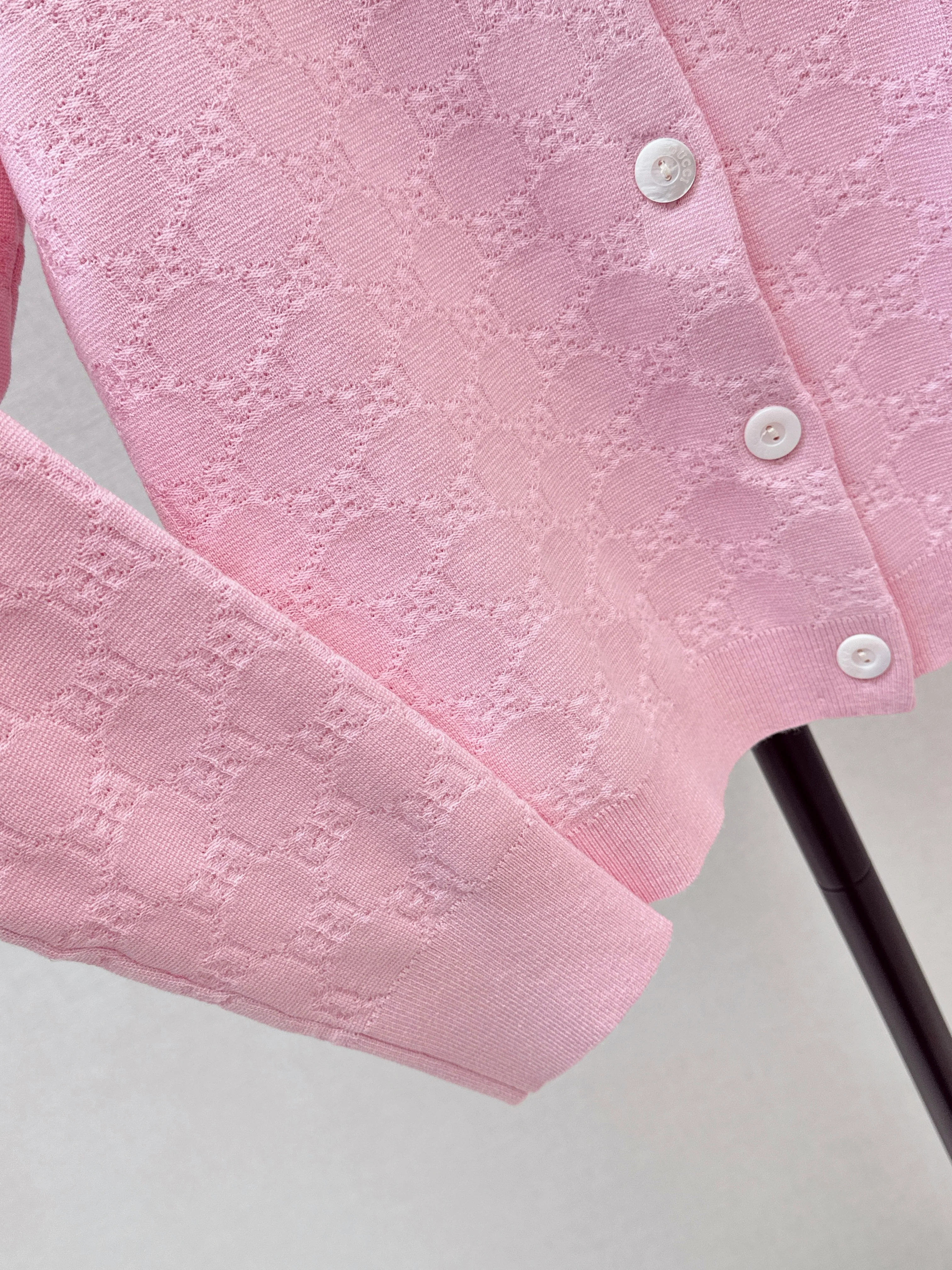 Gucc 26ss jacquard knitted cardigan