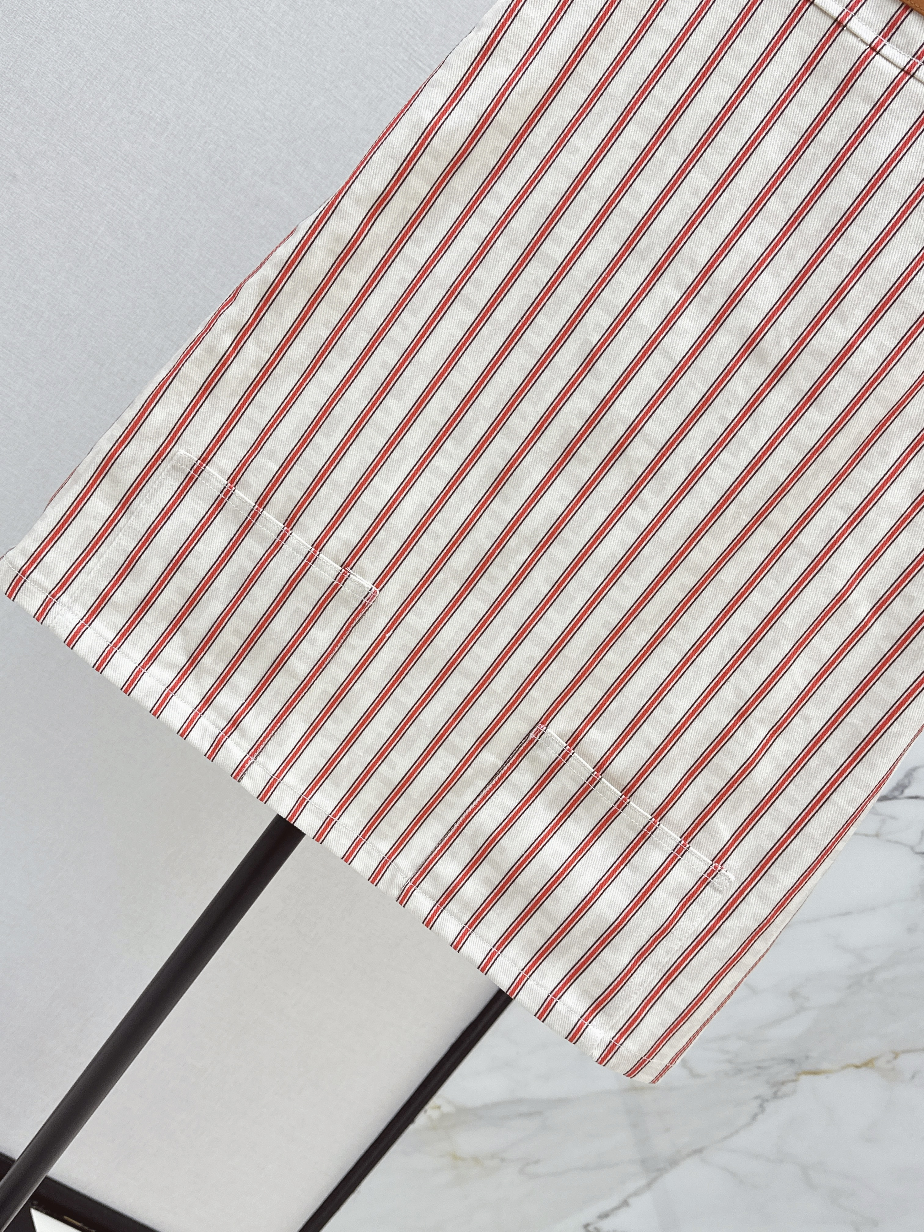 Fend 26ss Striped Sleeveless Mini Dress