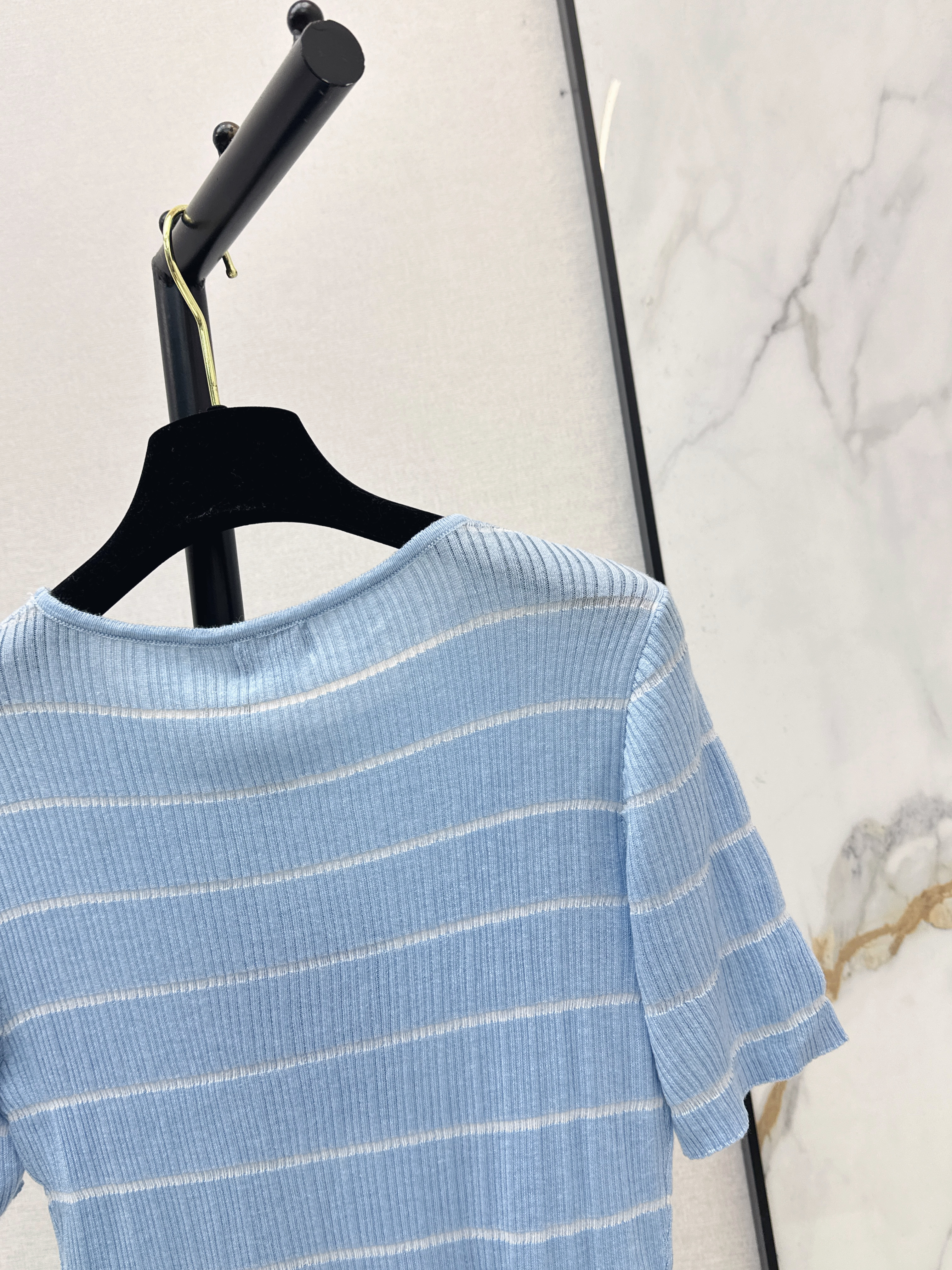Chan 26ss stripe knitwear