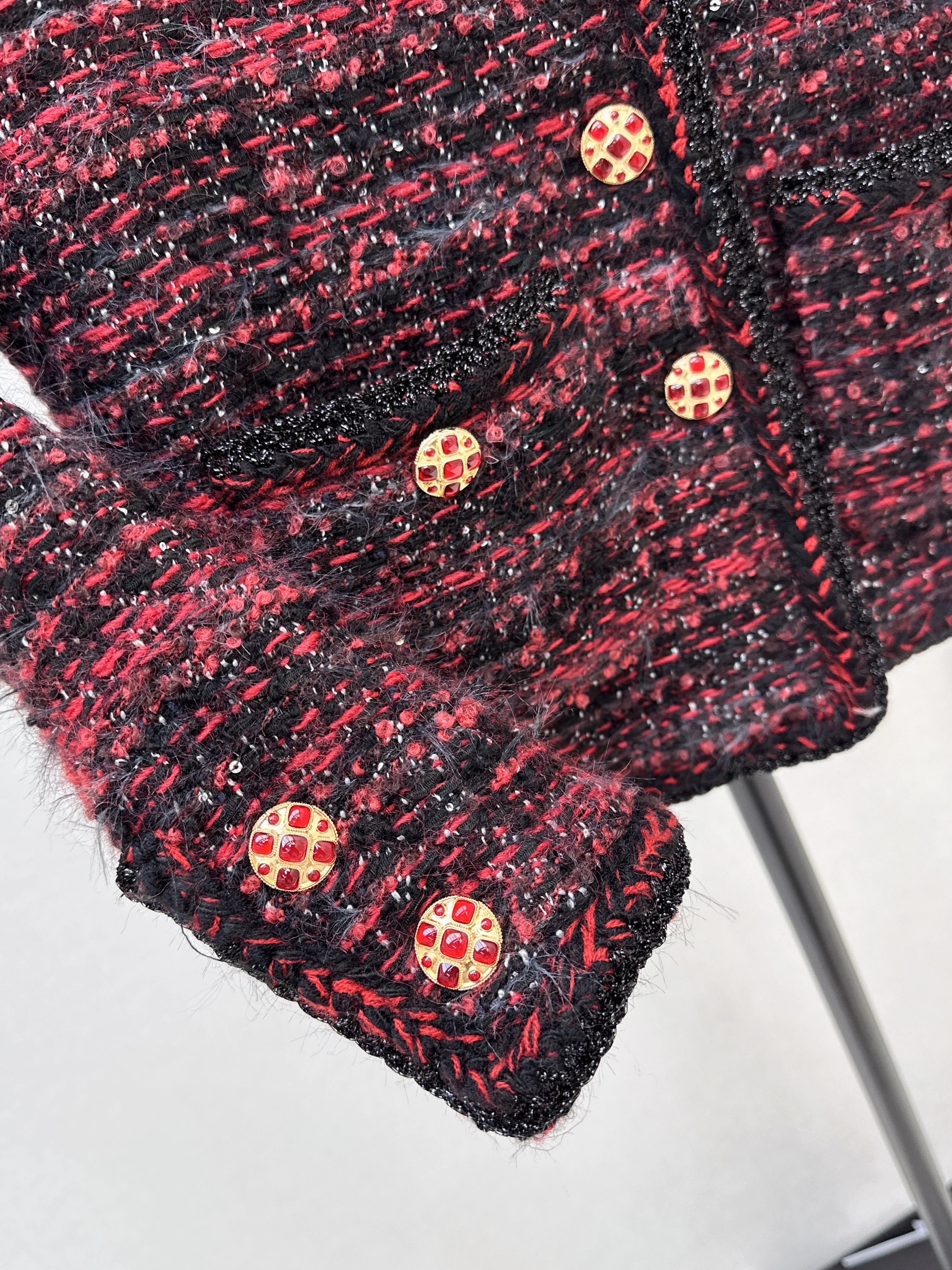 Chan 26ss woven tweed jacket