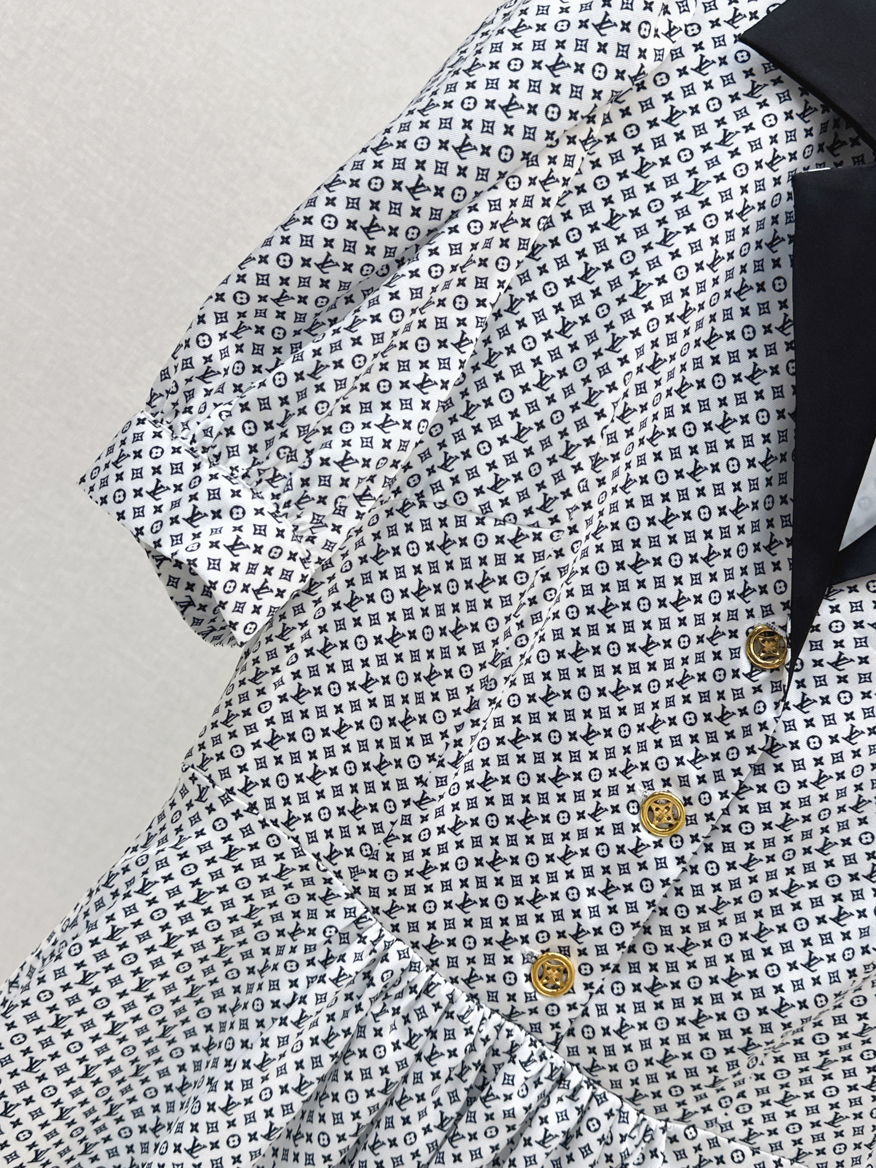 Loui 26ss contract collar dress