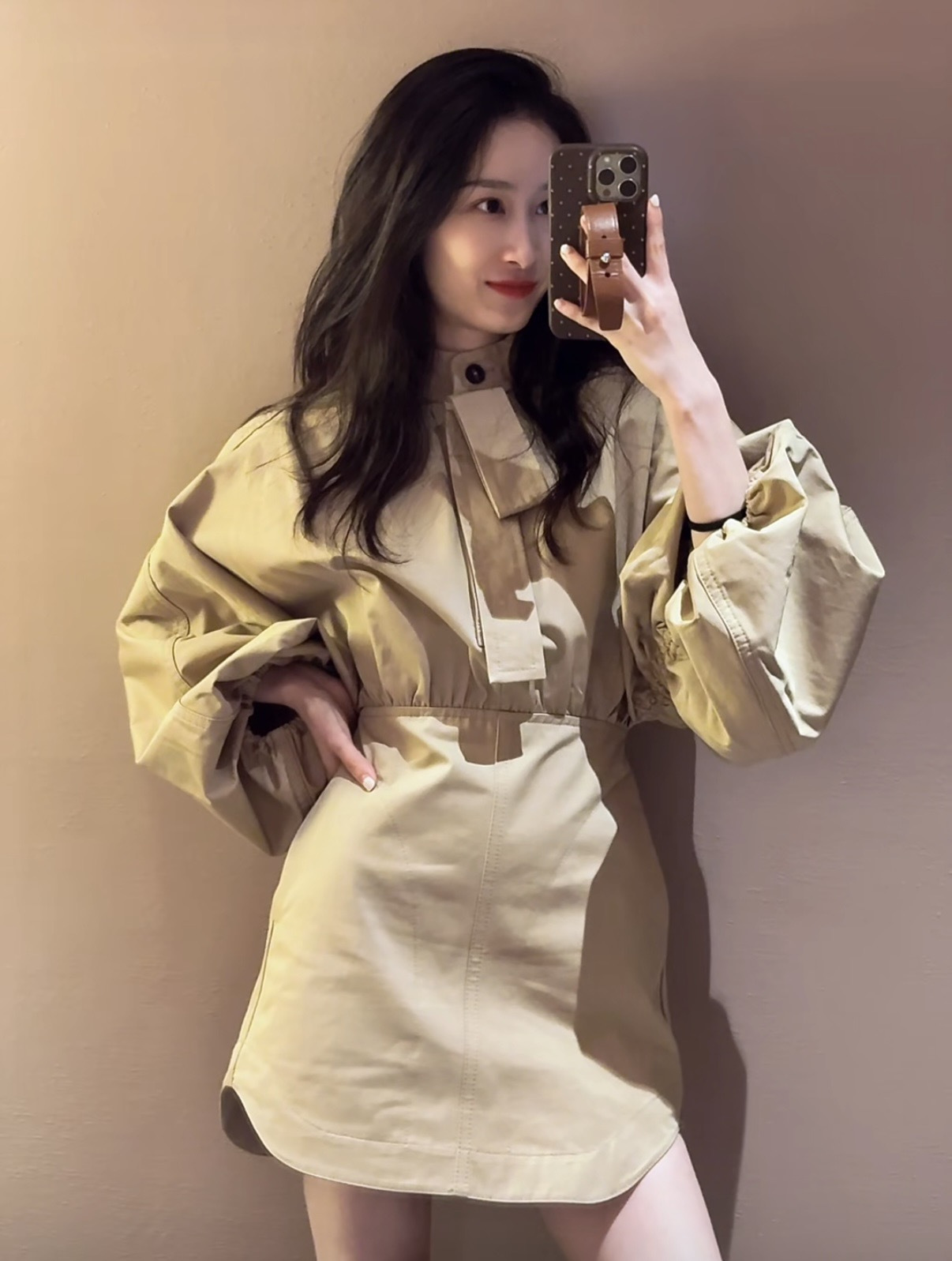 Zimm 26ss hip warp dress