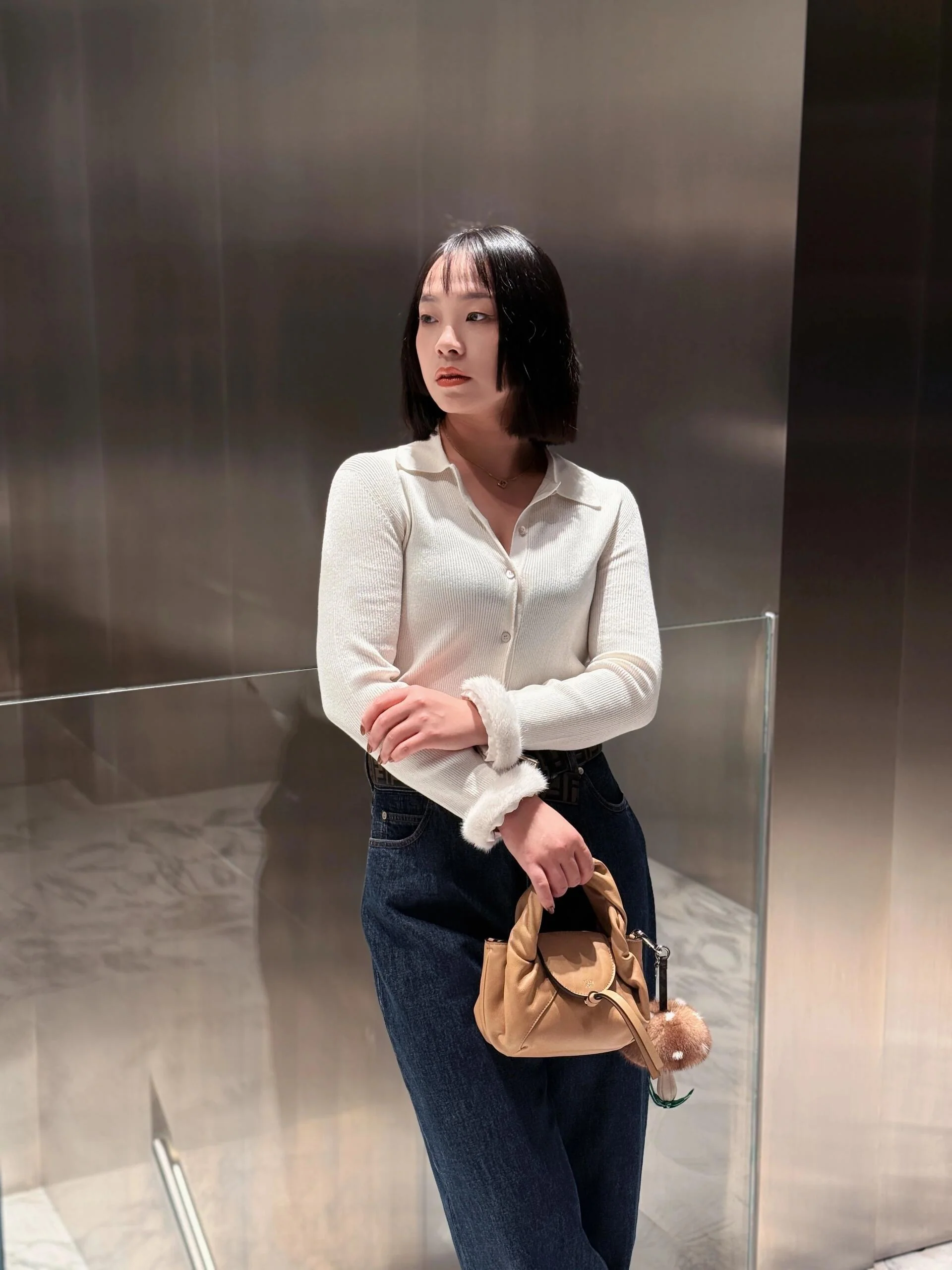 Fend  26ss knit cardigan