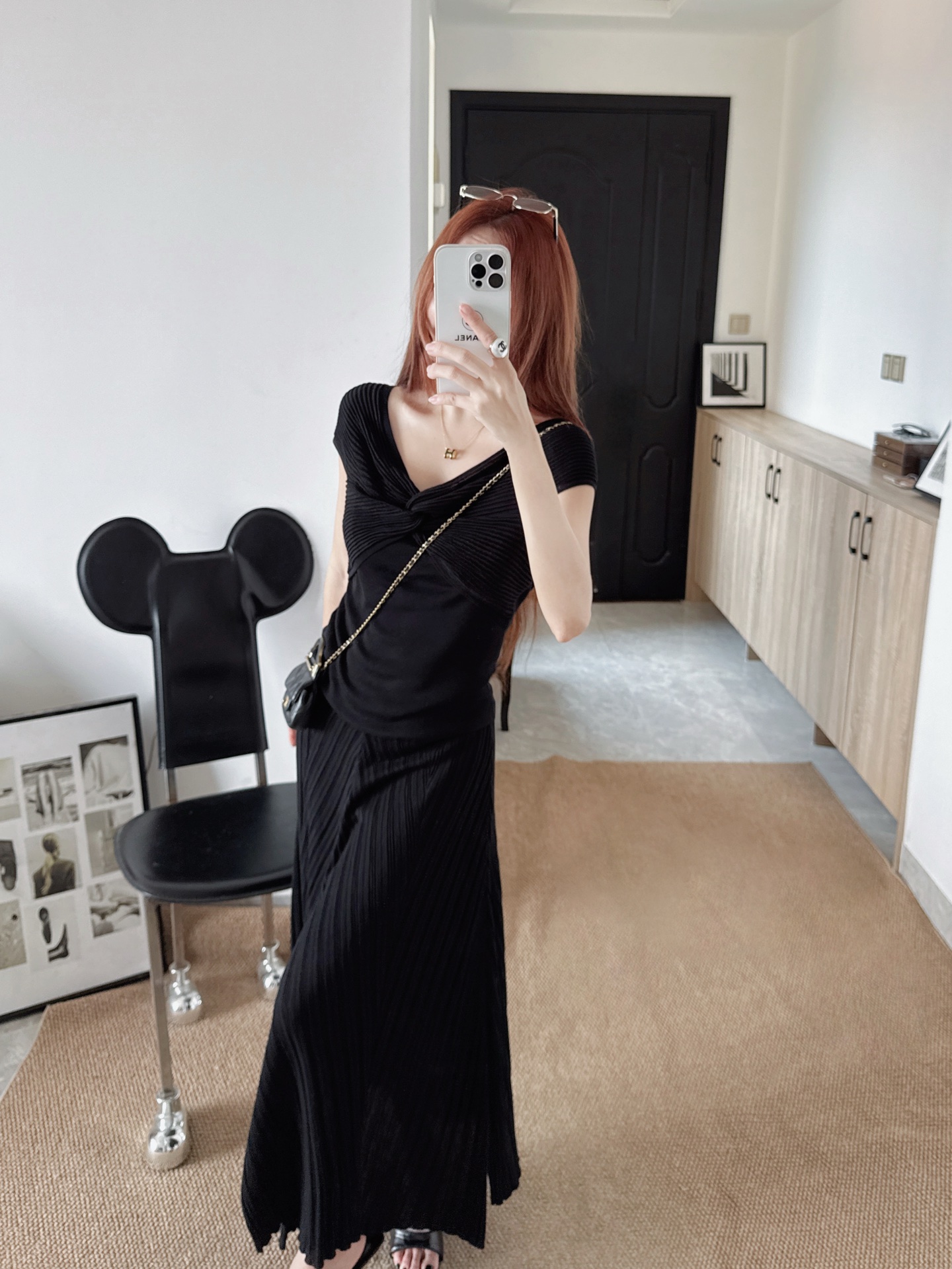 Chol 26ss knit suit