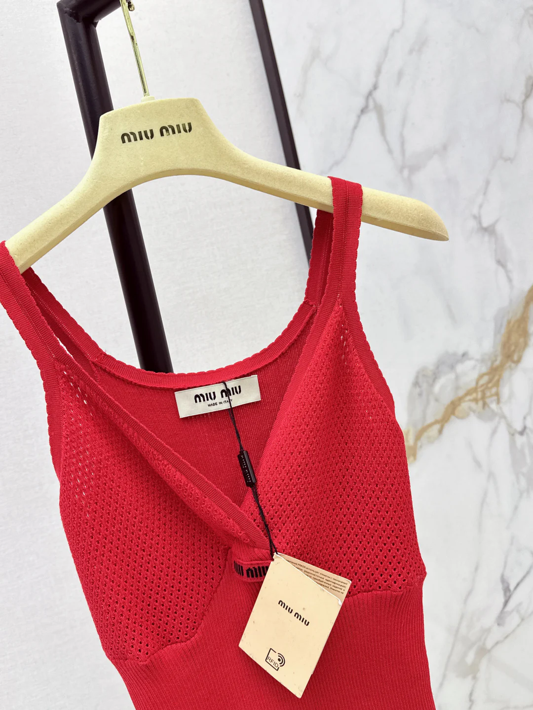 Miu 26ss fitted camisole top