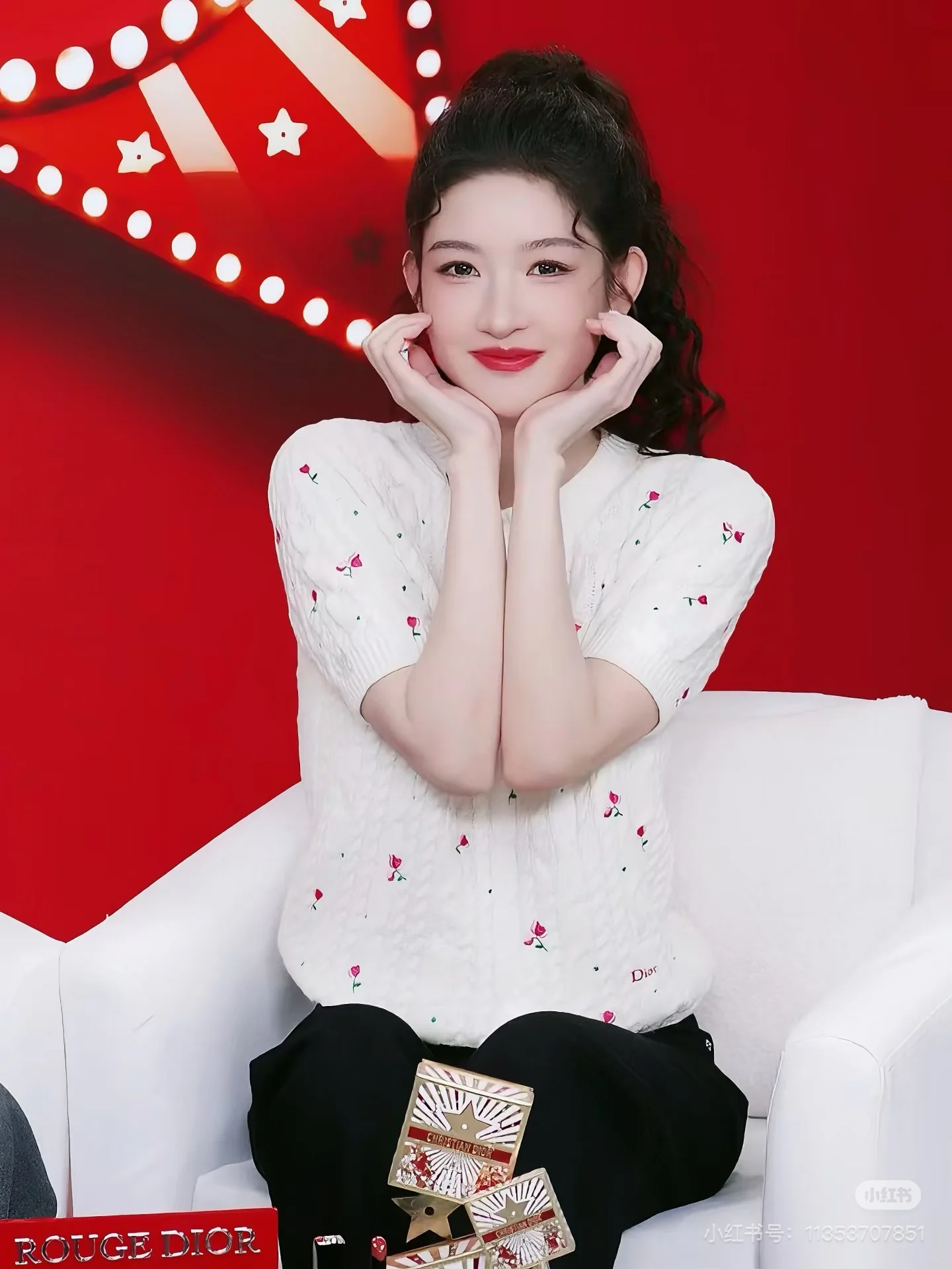 CD 26ss embroidery short sleeve knitwear