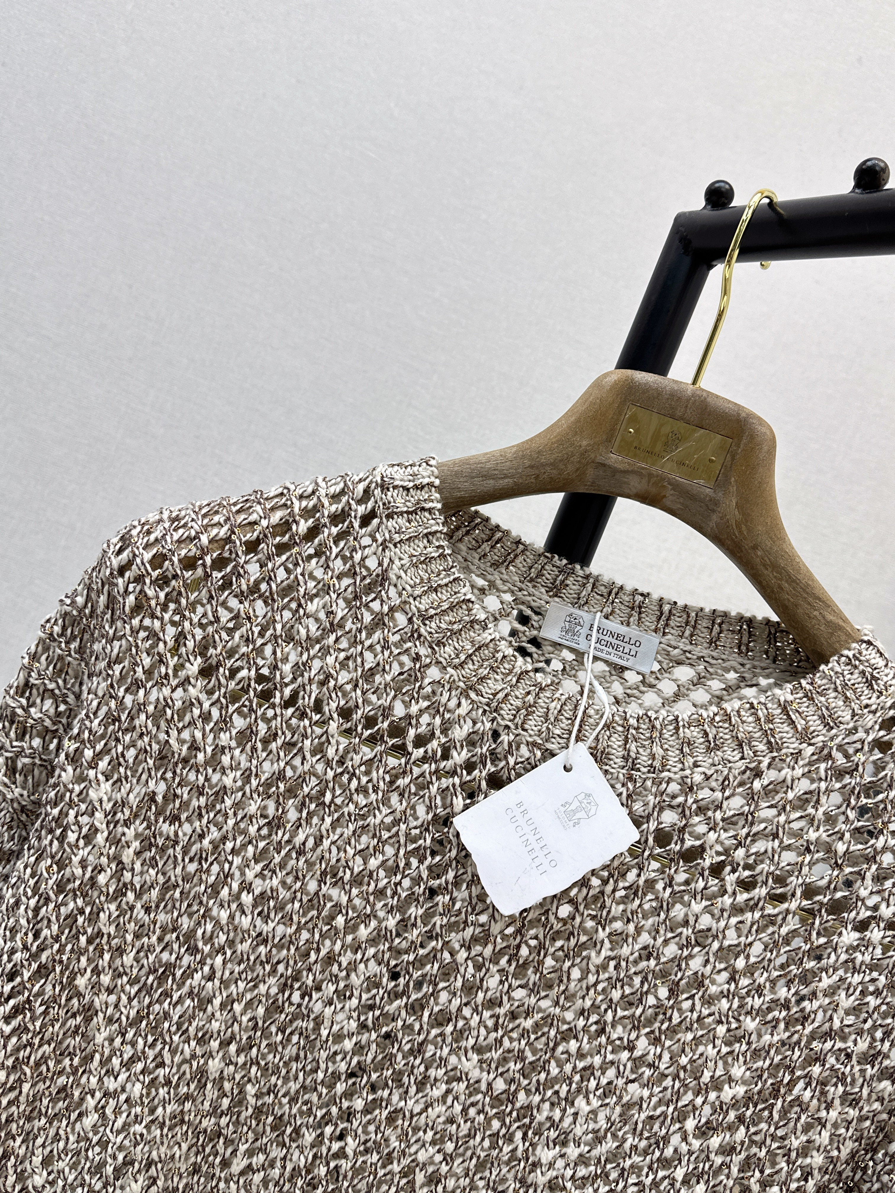 Brun 26ss hollow sweater