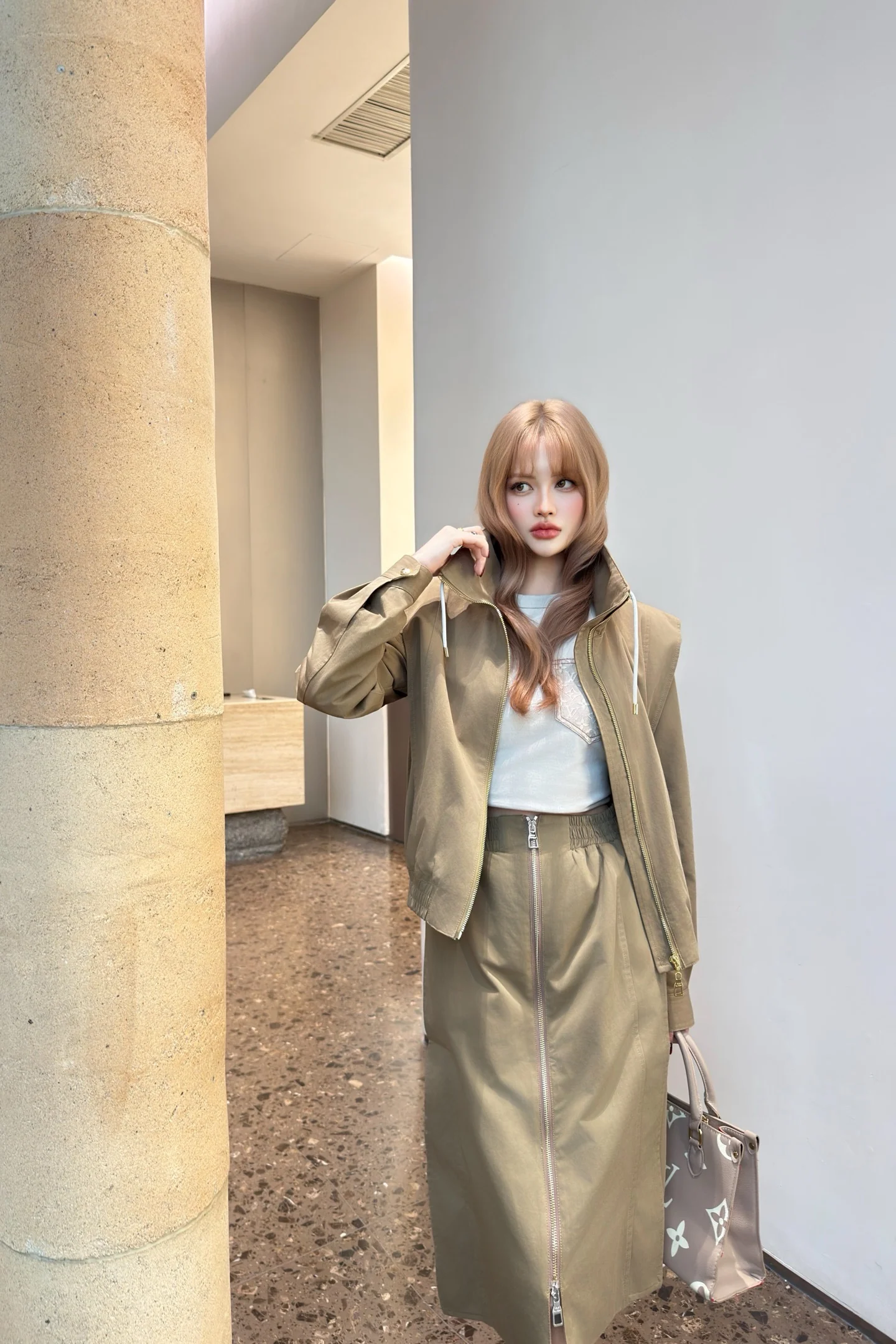 Louis 26ss high-waist skirts