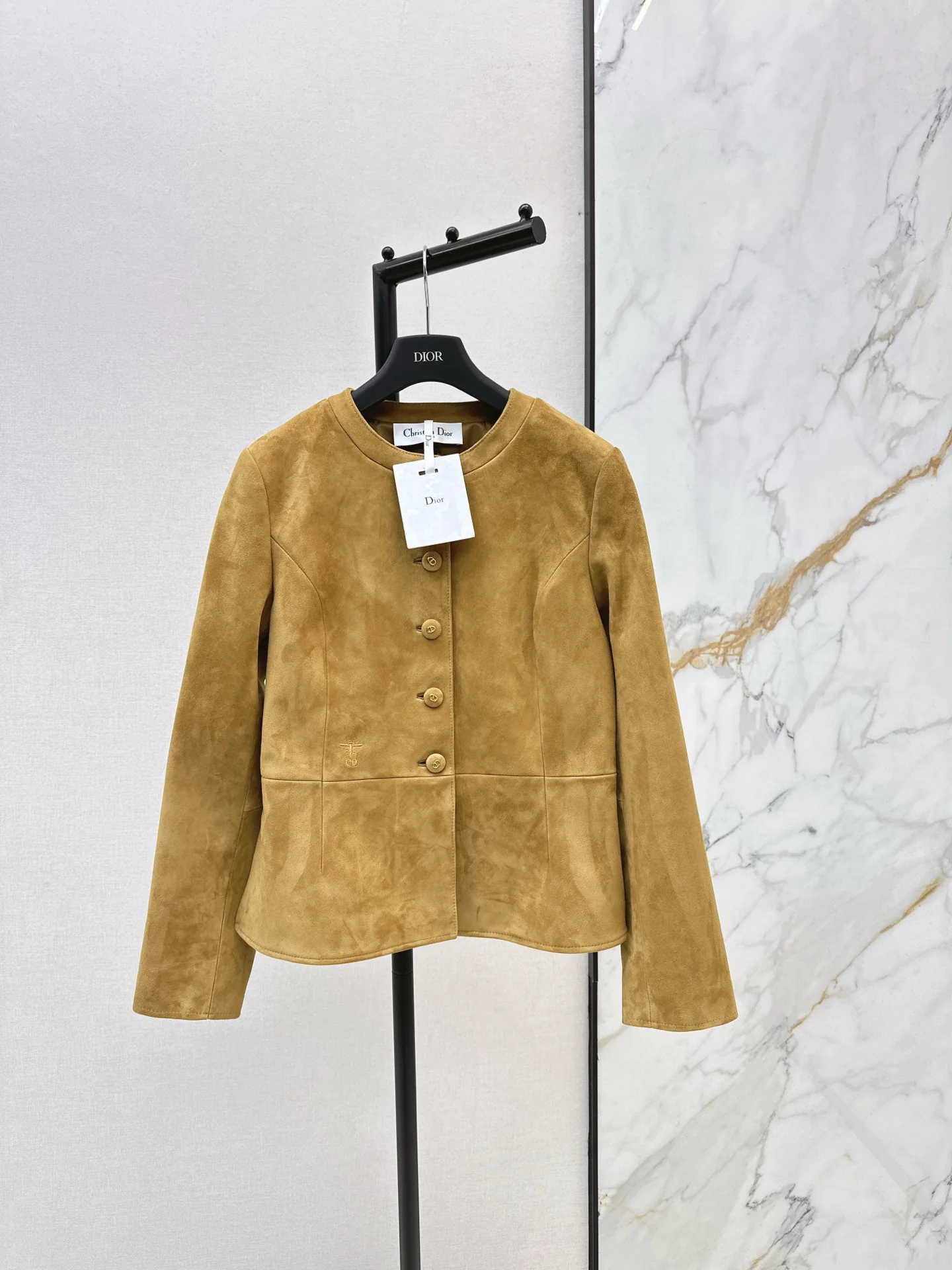 CD 25fw suede leather jacket