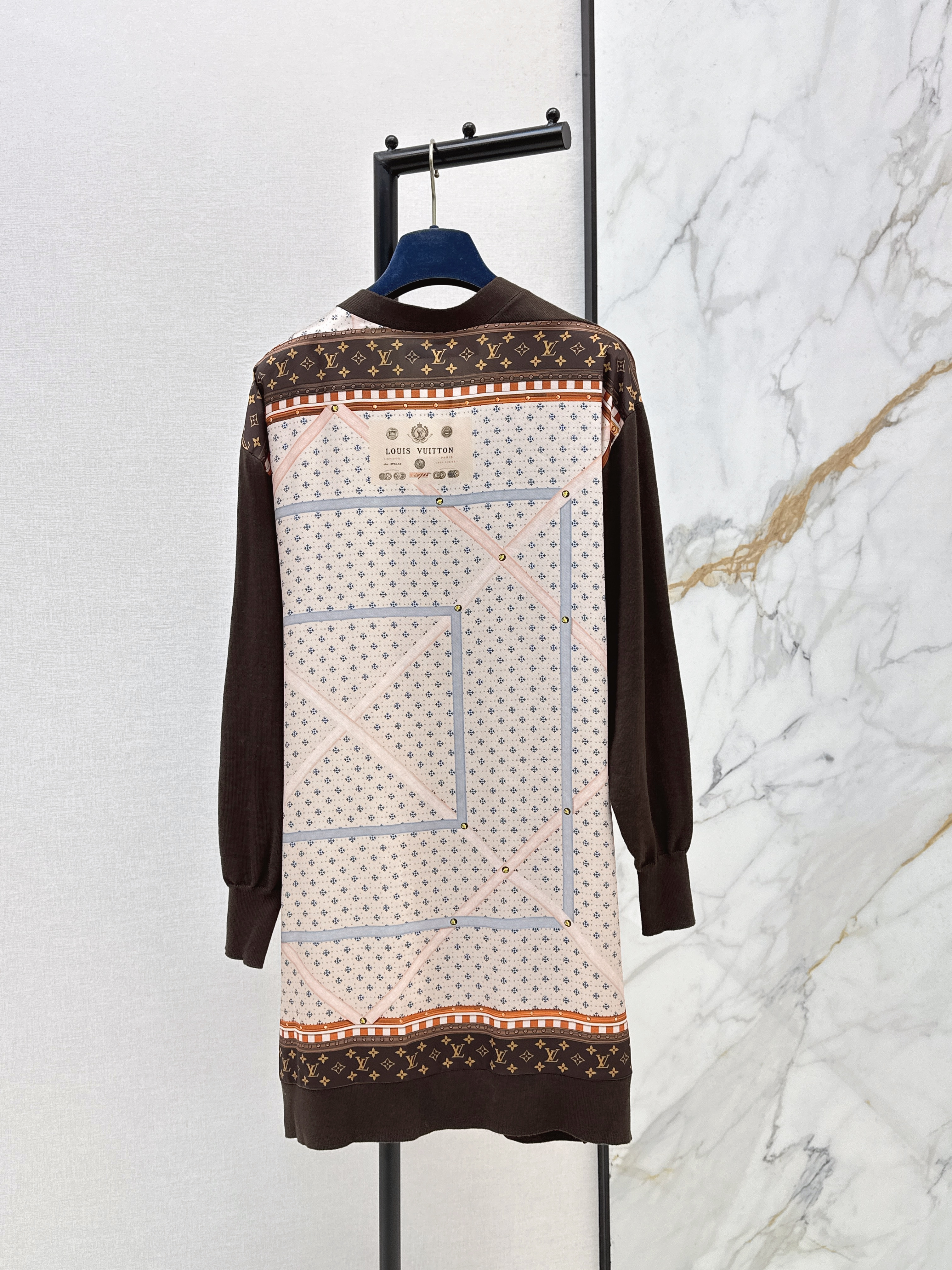 Loui 26ss print contract knitwear