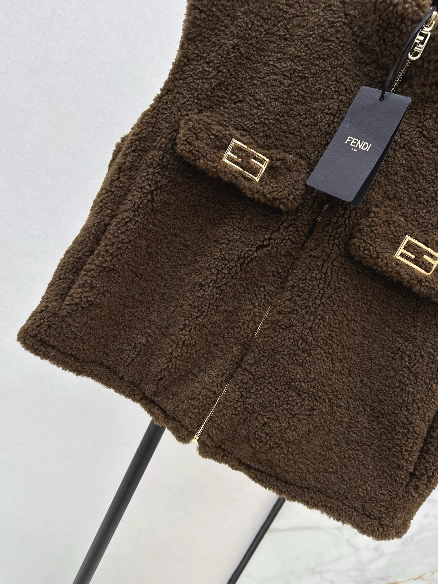 Fend 25fw fleece vest jacket