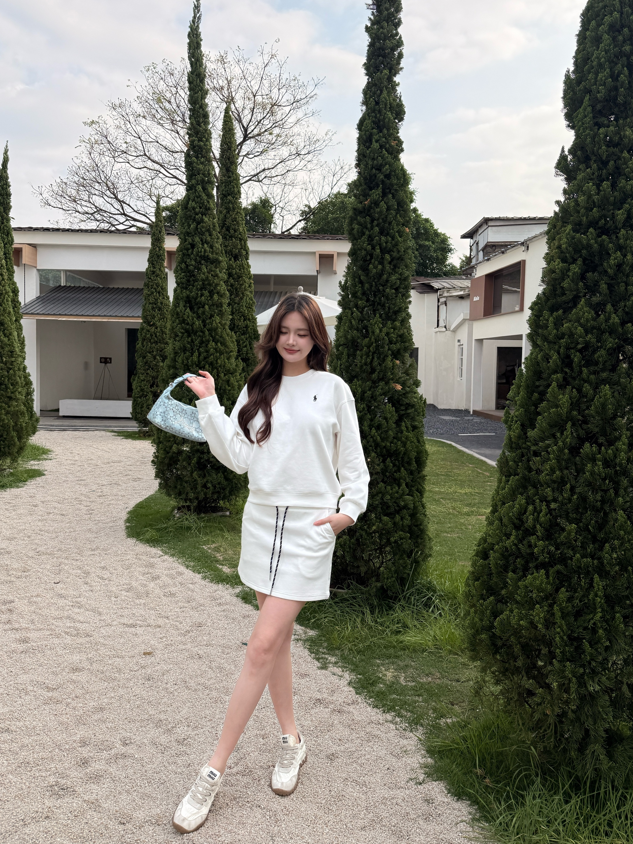 Ralp 26ss casual sweatshirts skirts sets