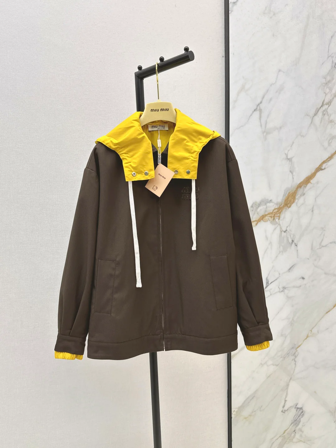 Miu 25fw hooded jacket
