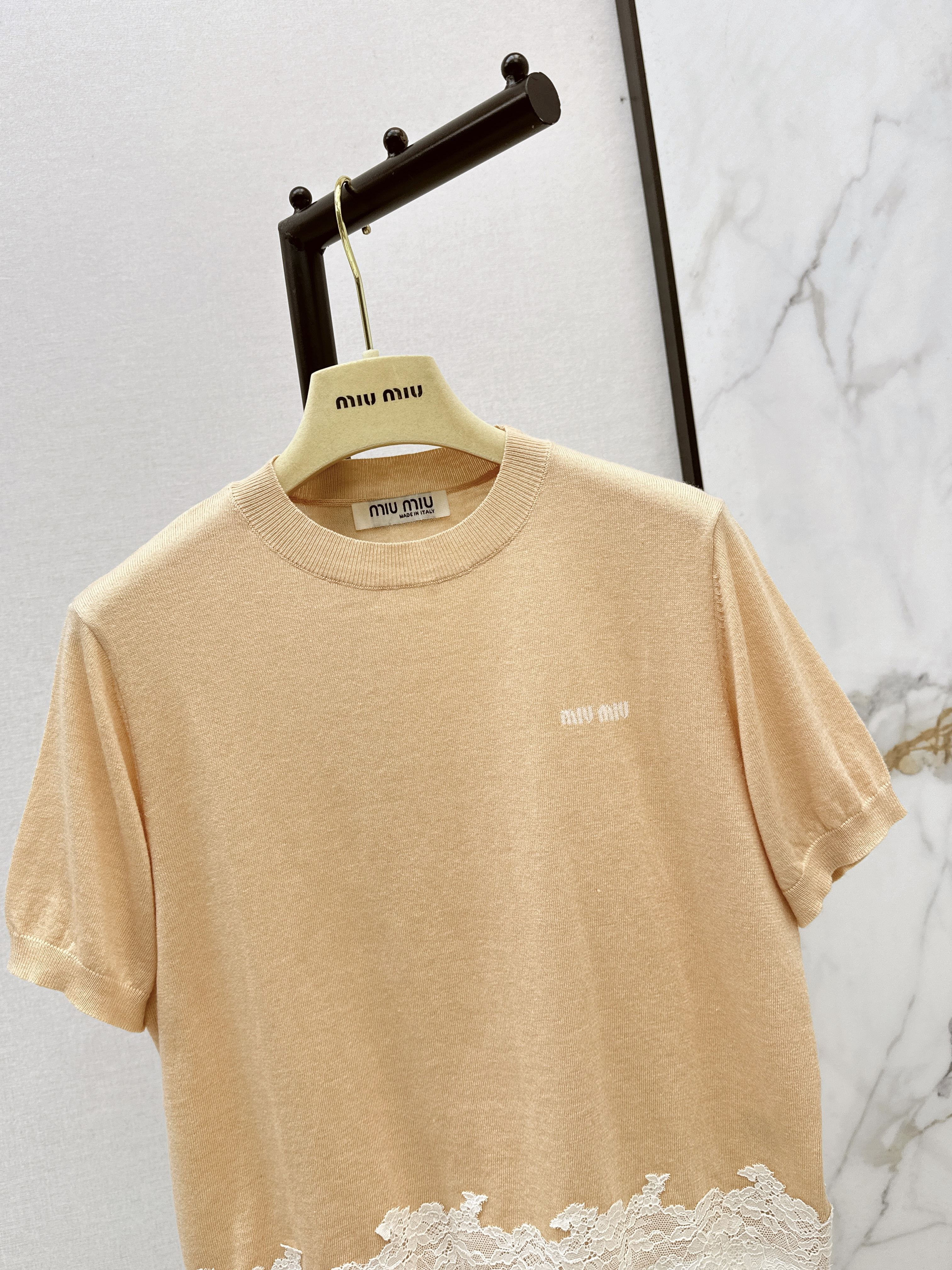 Miu 26ss contract lace knitwear