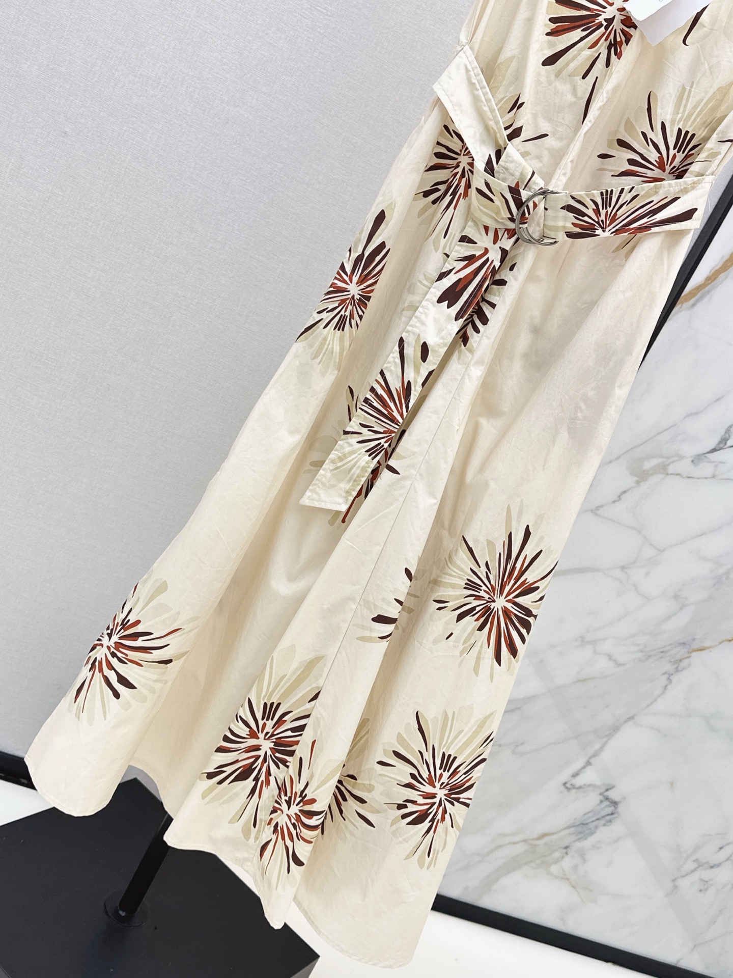 Brun 26ss sleeveless print dress