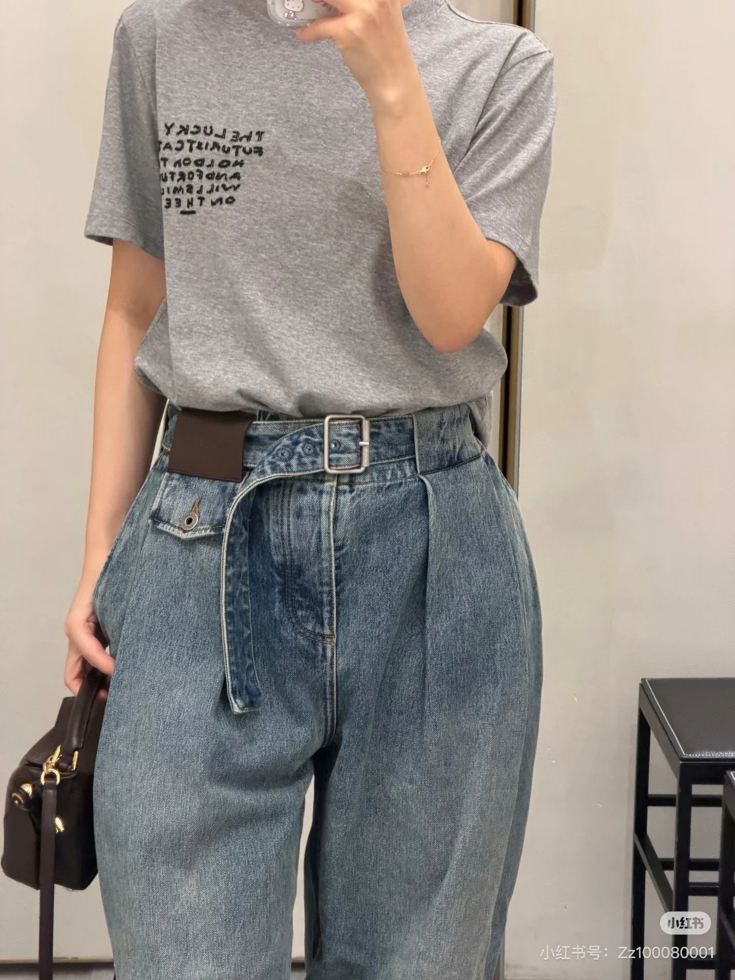 Loe 26ss print t-shirt