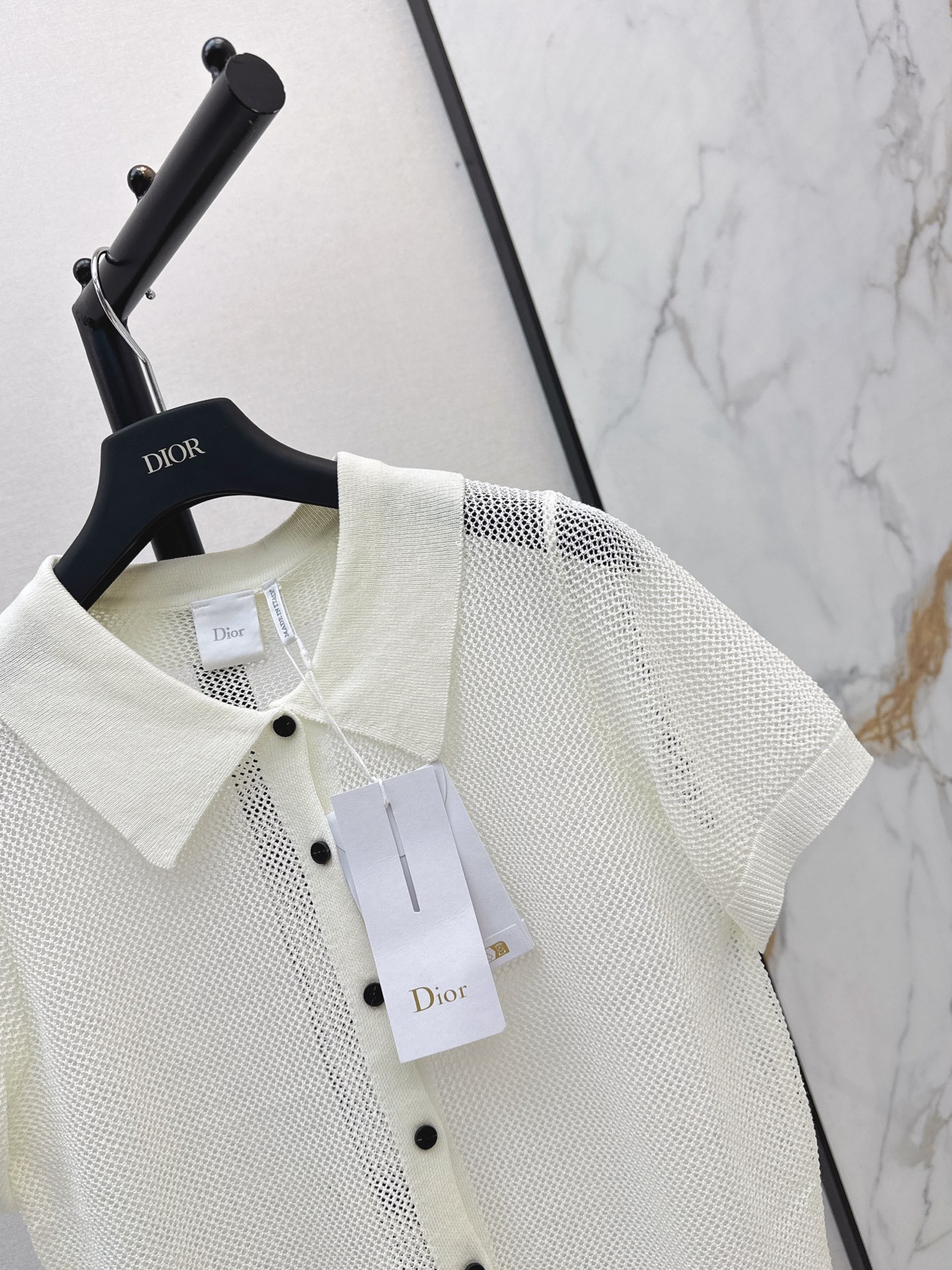 CD 26ss hollow knit polo