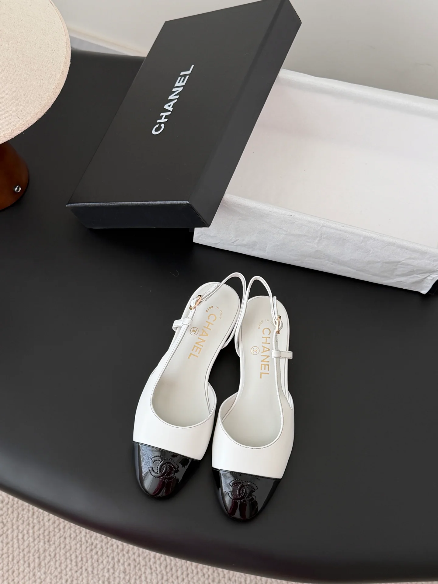 Chan 25fw slingback mary jane shoes