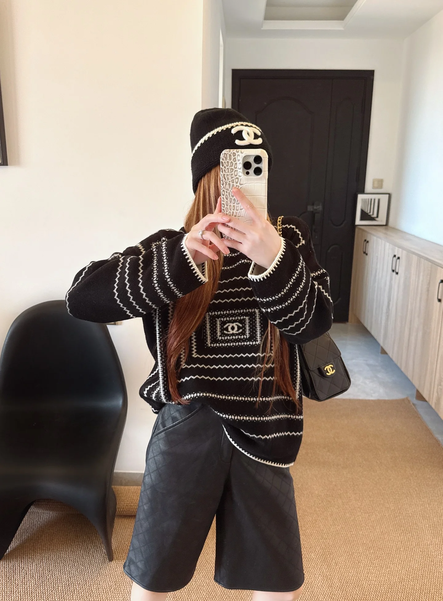 Chan 26ss jacquard sweater