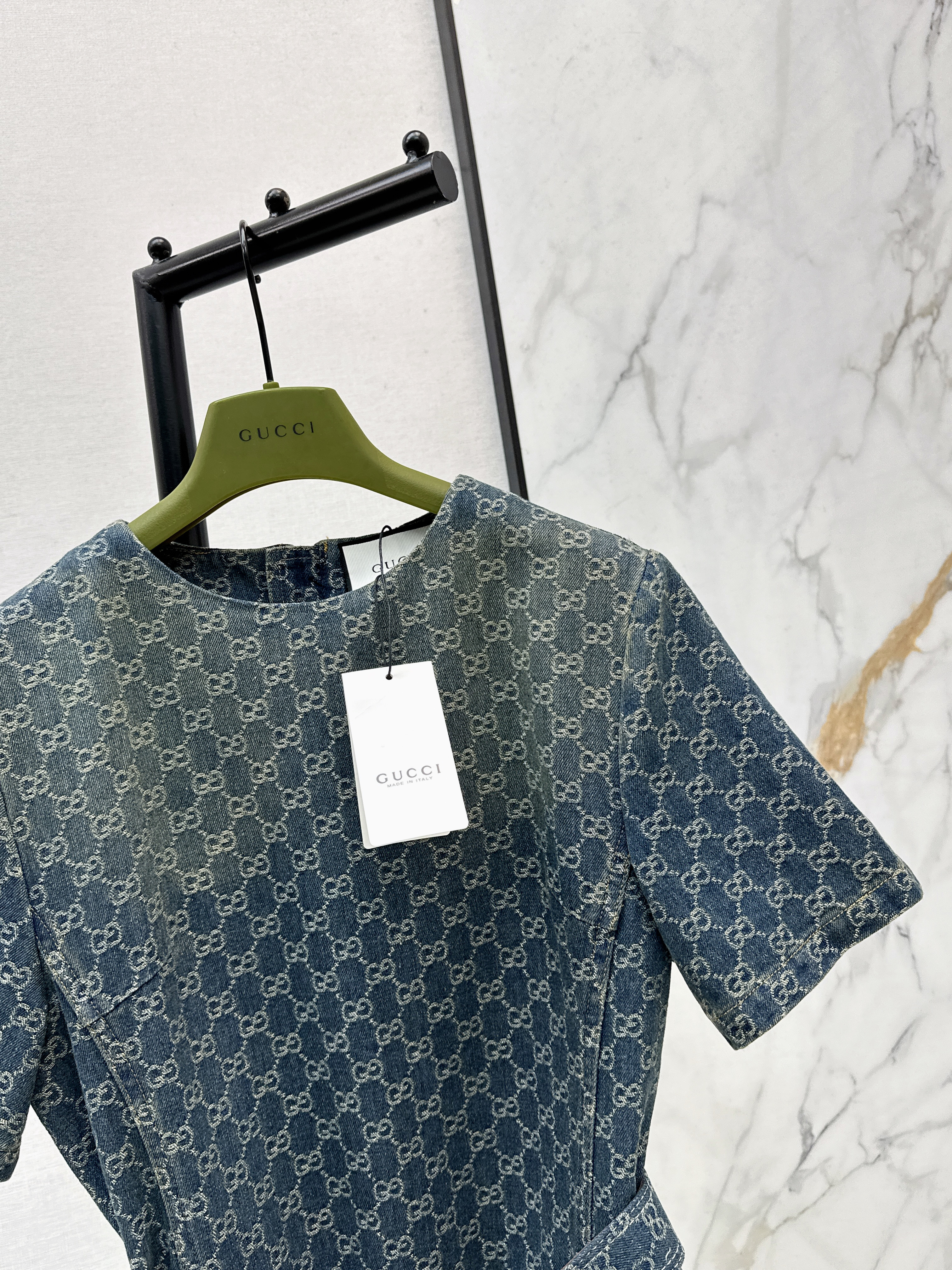 Guc 26ss jacquard dress