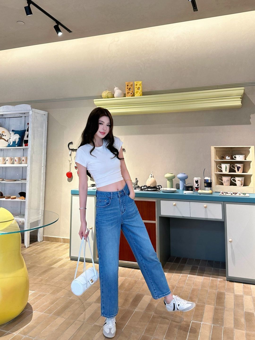 Loe 26ss embroidery jeans
