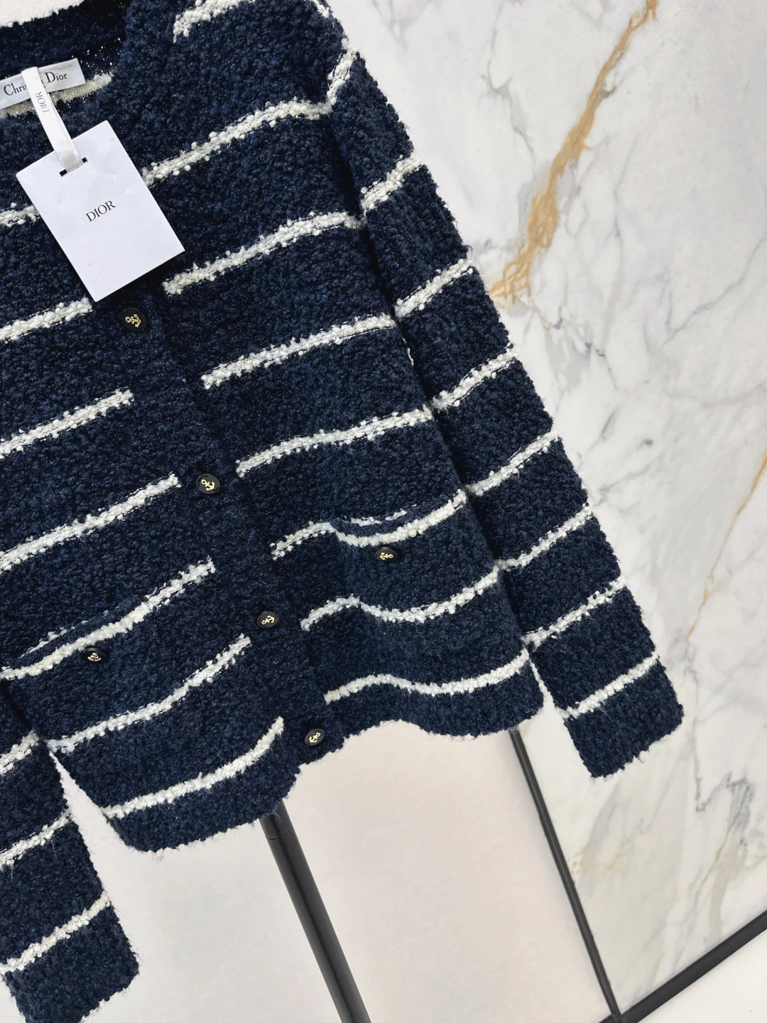 CD 25fw tripe cardigan