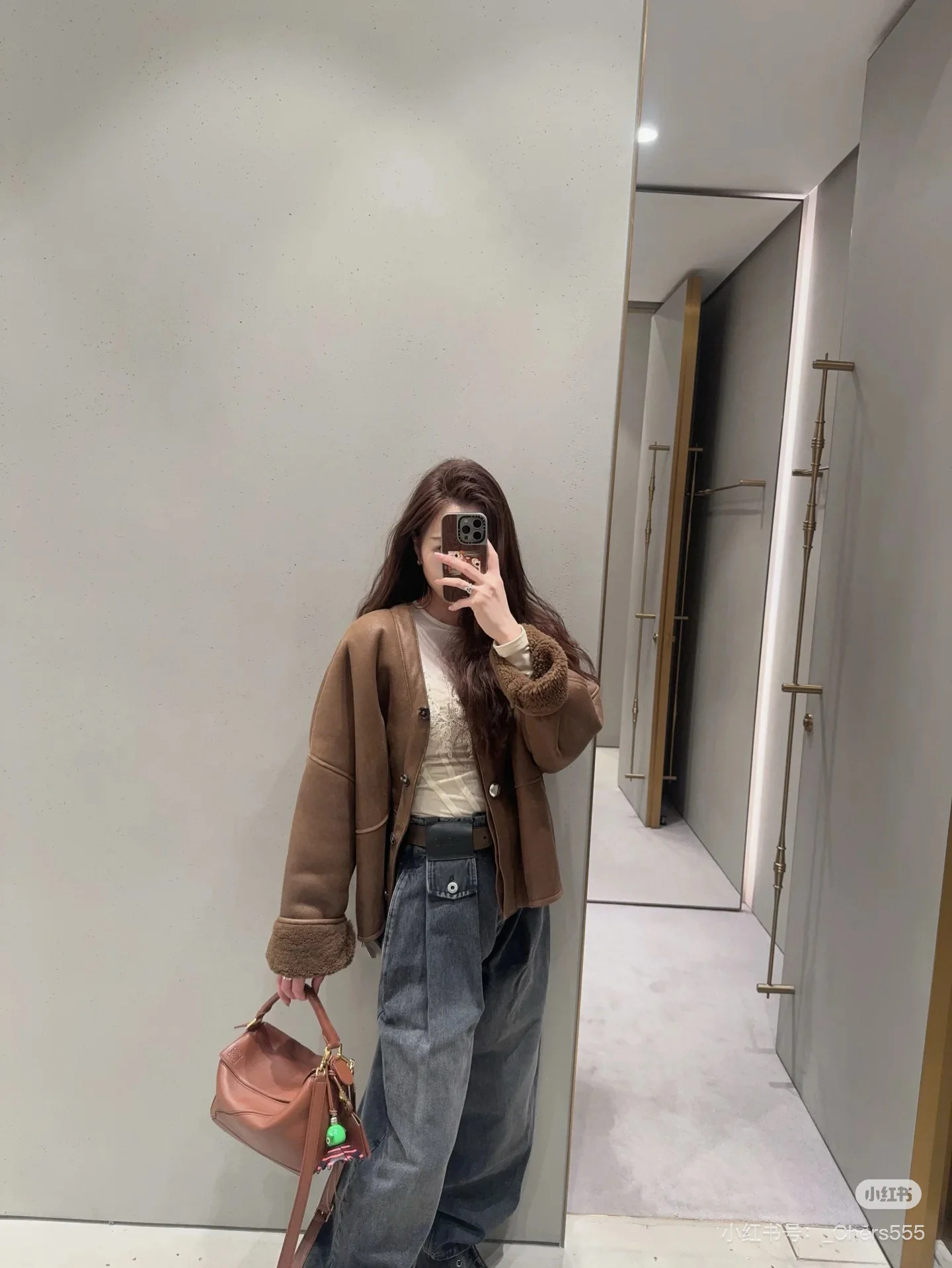 Loe 26ss wide-leg denim pants