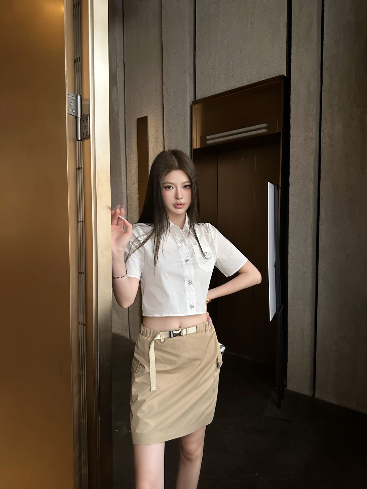 Pra 26ss shirt skirt set