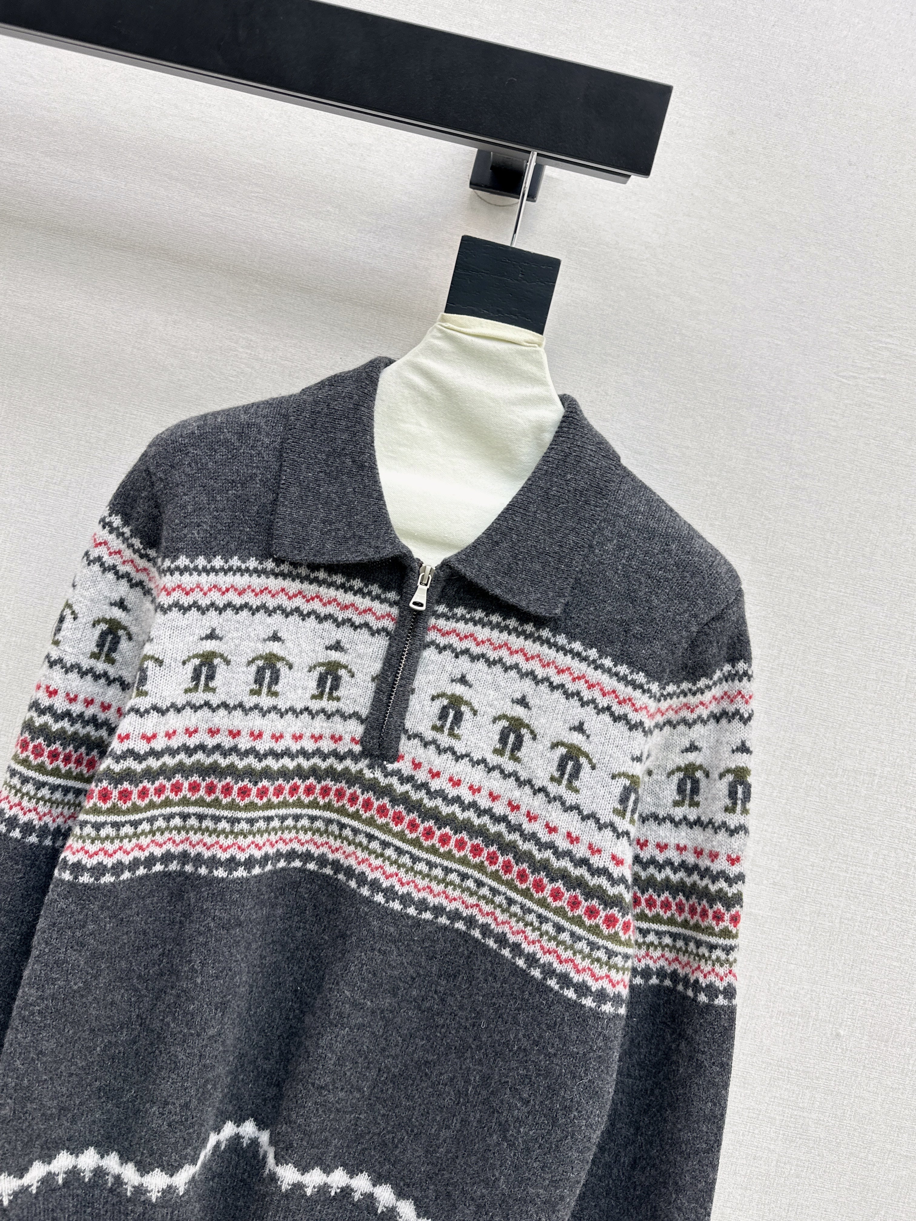 Chan 26ss fair isle sweater